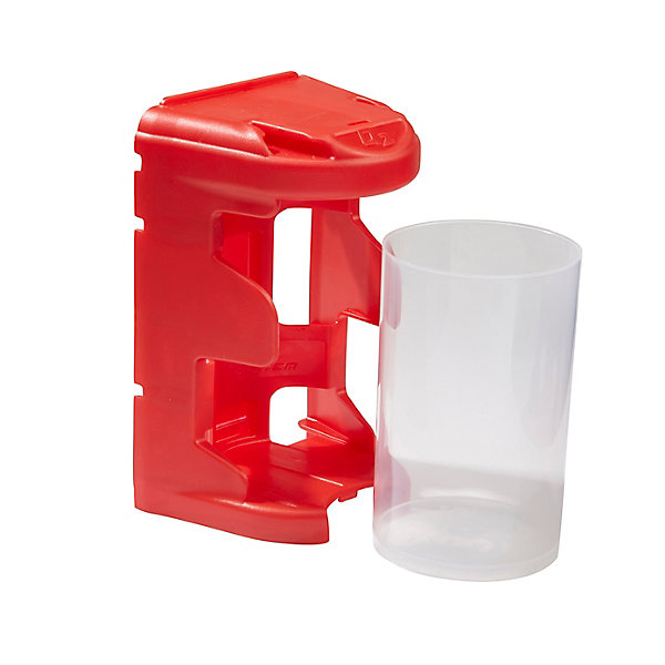 Casier à vis petit format rouge plastique