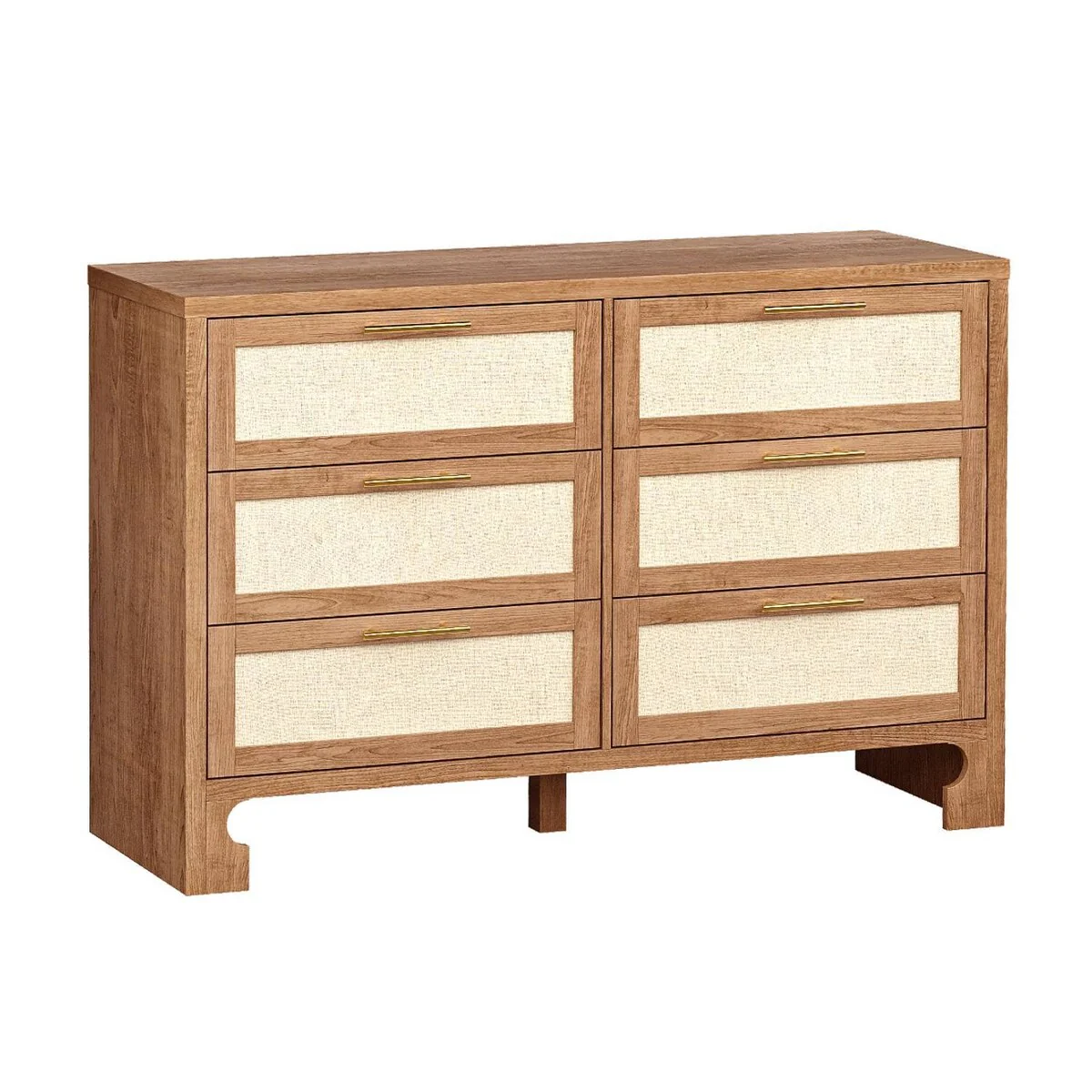 Dresser with 6 Drawers for Living Room, Hallway, Bedroom