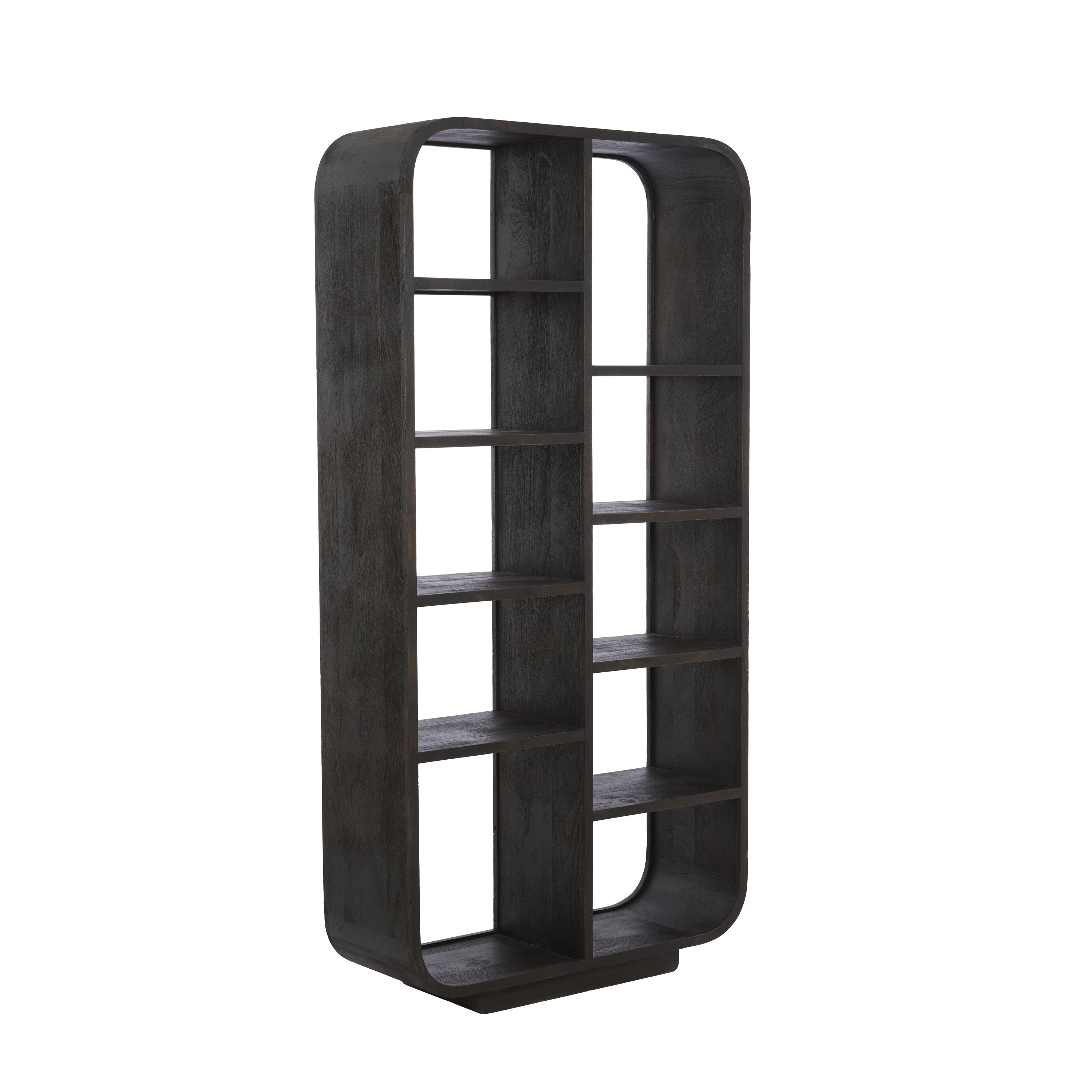 Light&living Kast open 100x35x200 cm DANE hout mat donker roodbruin