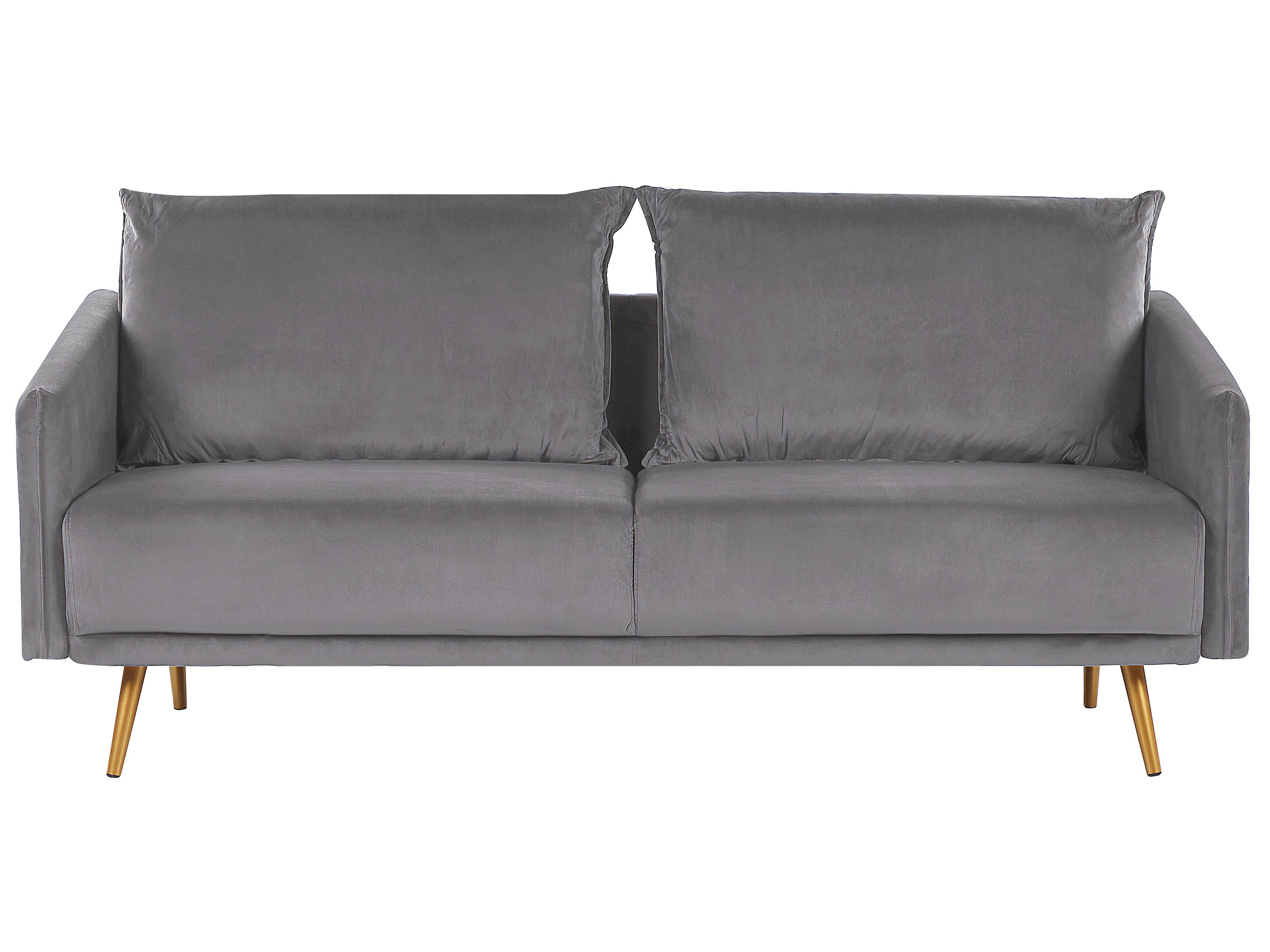 Sofa 2 Seater MAURA Velvet Grey