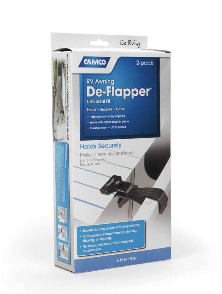 CAMCO 42061 Universal-Fit Awning RV De-Flapper, 2-pk