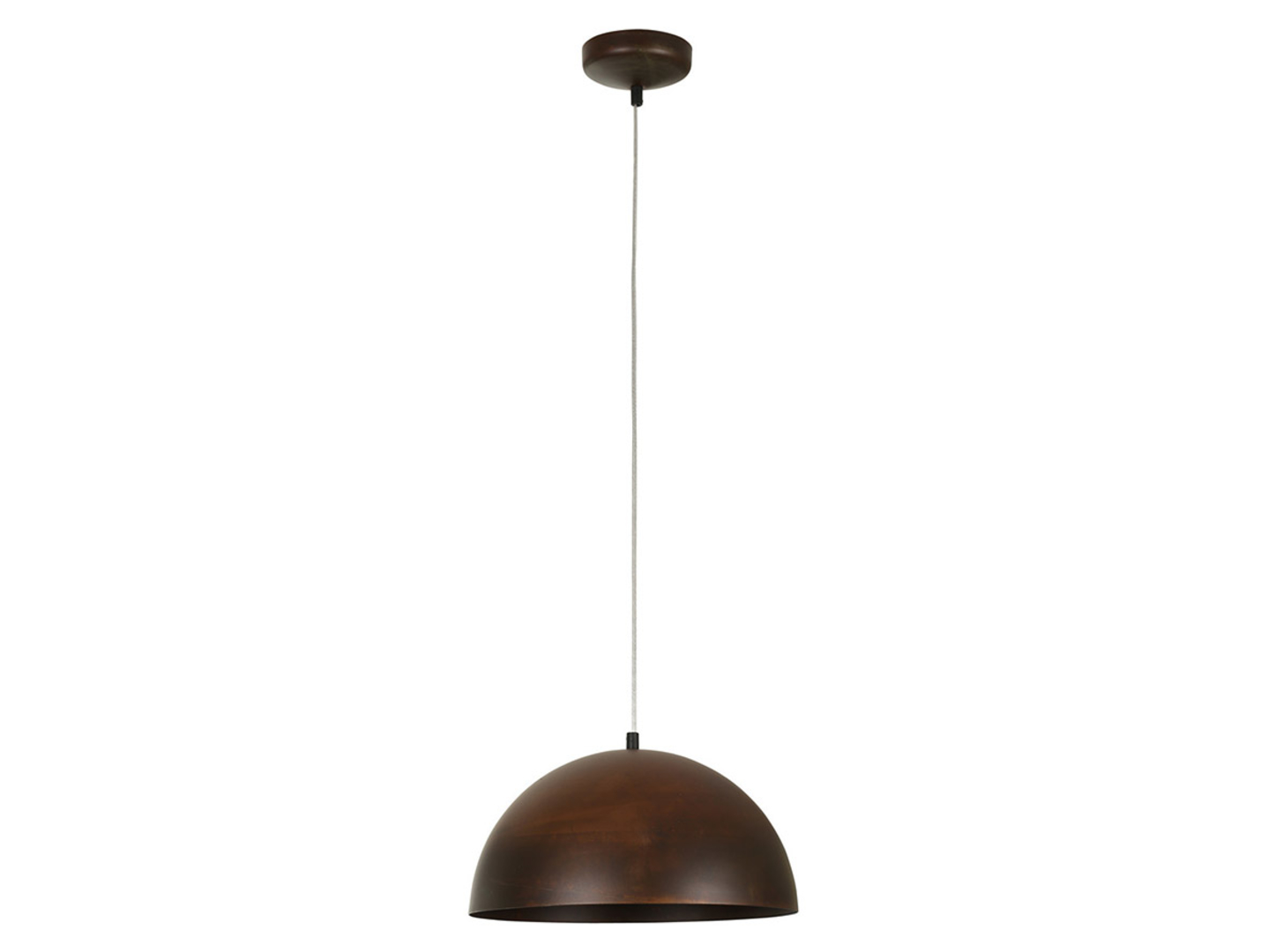 Lampa wisząca Hemispere Rust S stalowa brązowa