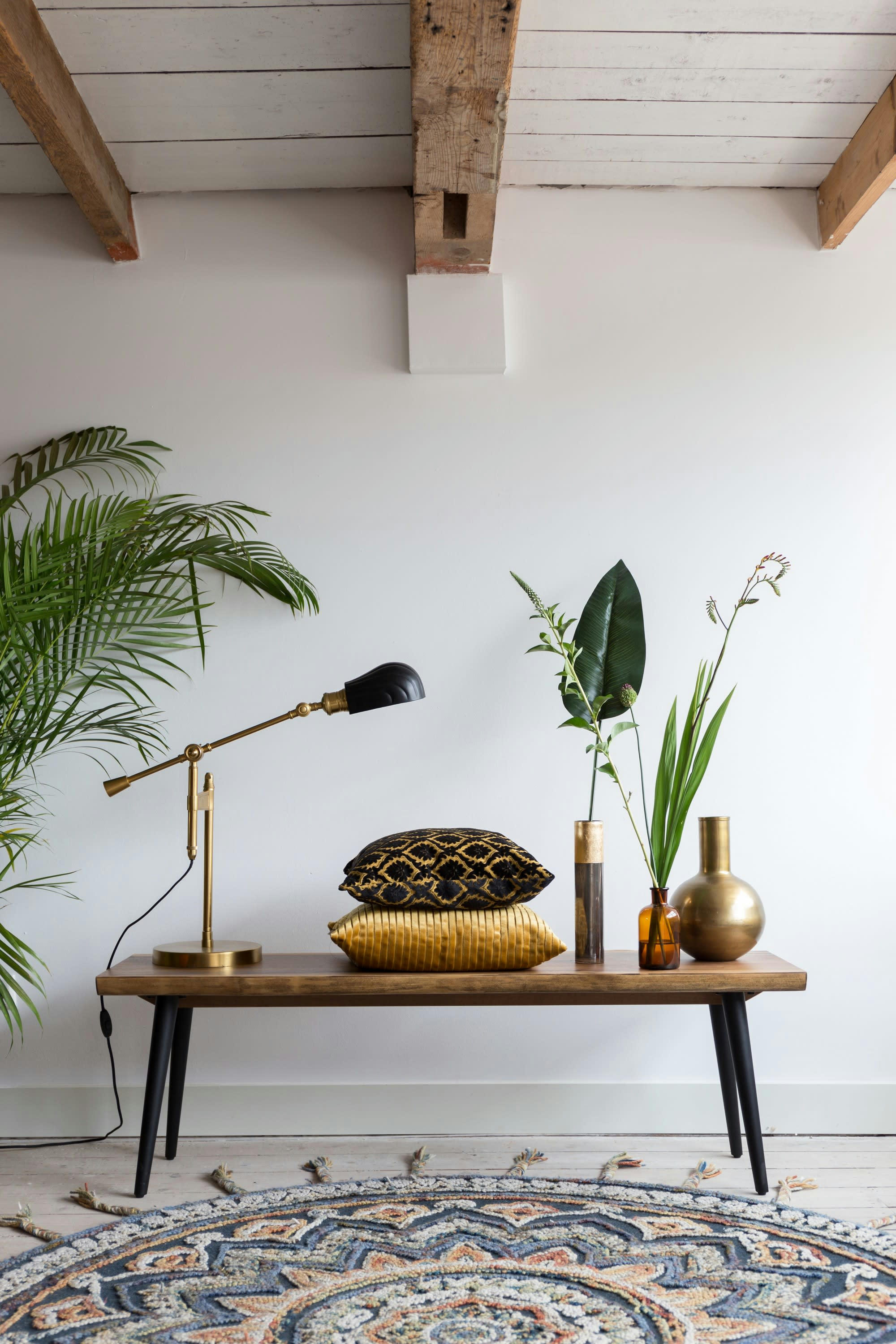 ALAGON - Banc 160cm en bois marron