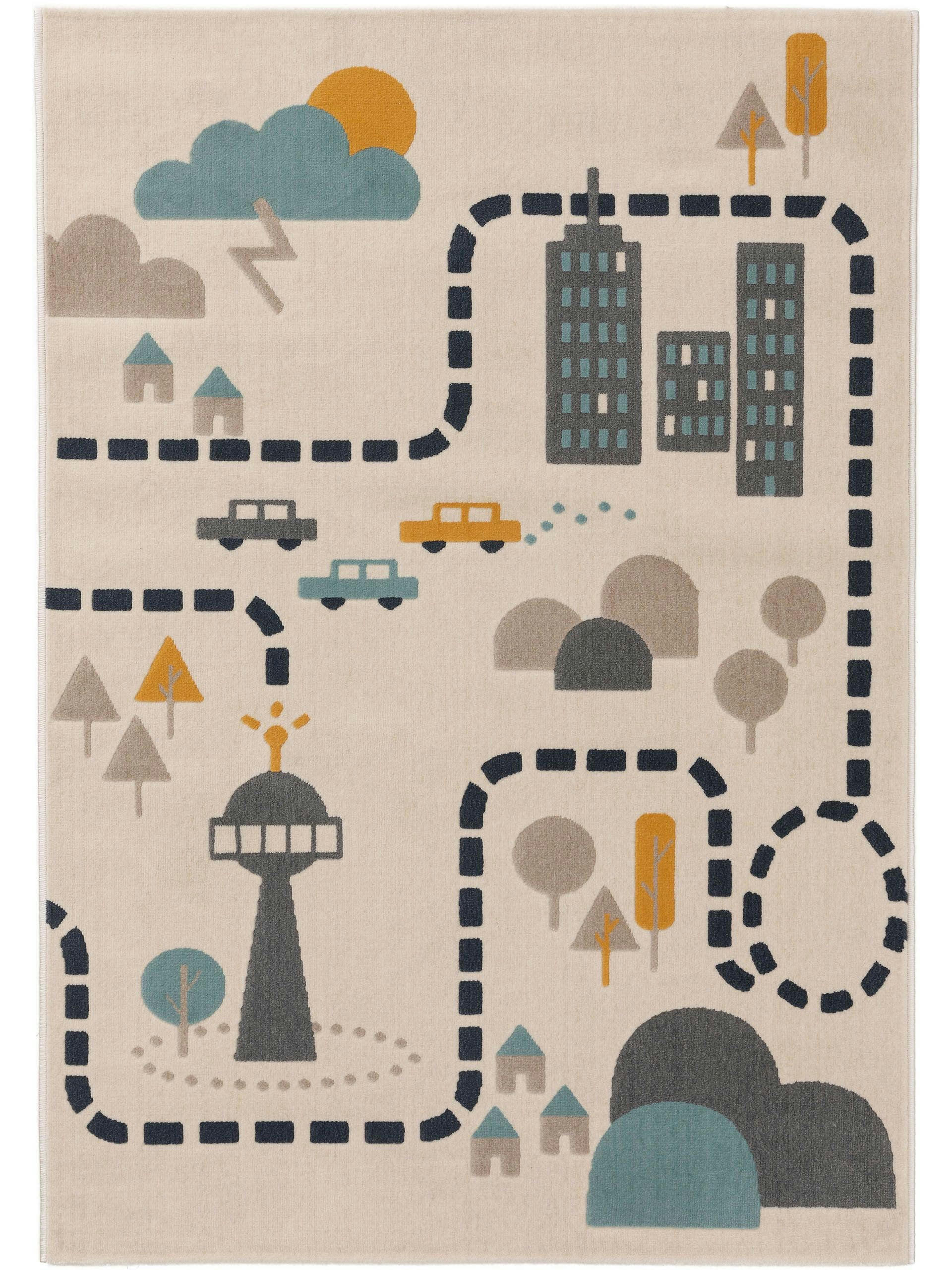 JUNO - Tapis enfant beige 160x230