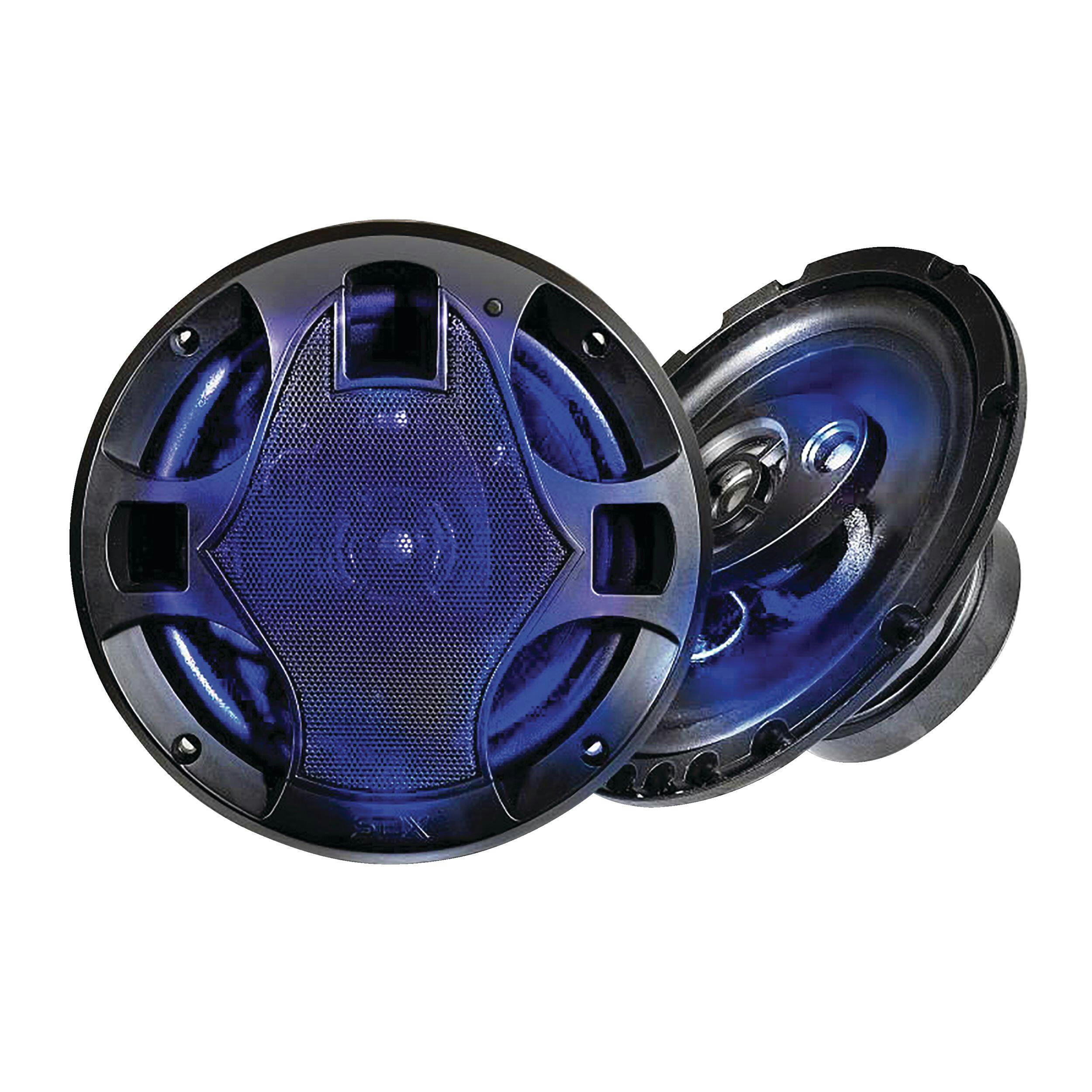 SDX Audio 4-Way Car Speaker with LED Lights, 6.5-in