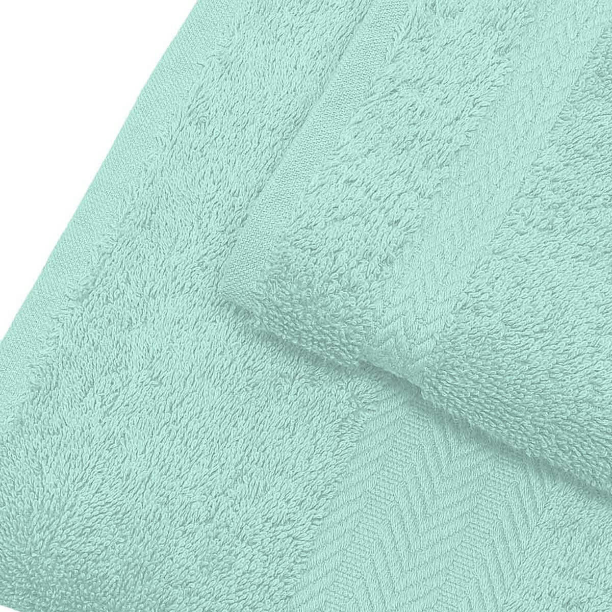 LUXURY - Serviette de toilette 550 gr/m²  menthe 50x100 cm