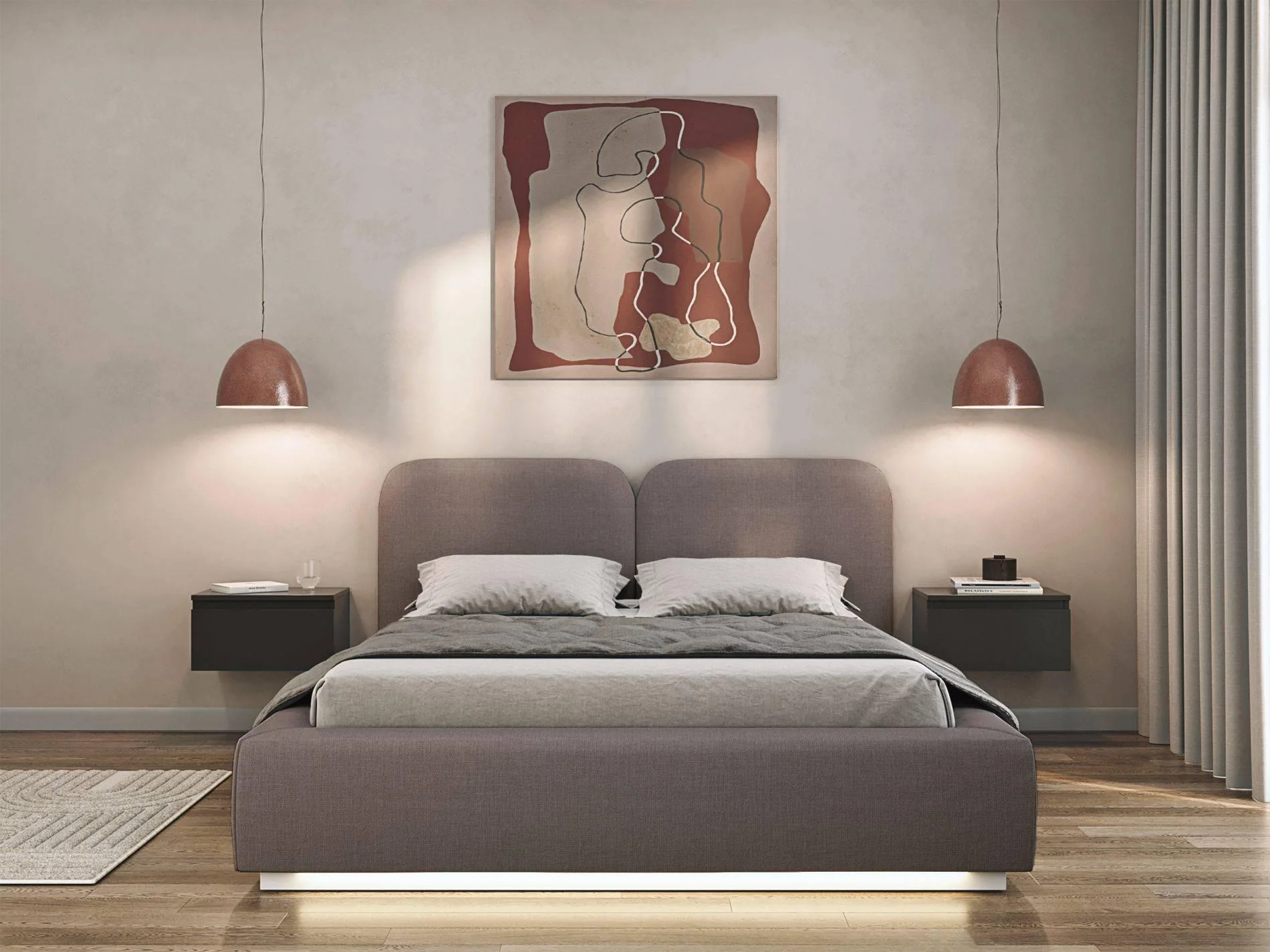 Bedframe Cremona chenille 180 x 200 cm met verlichting