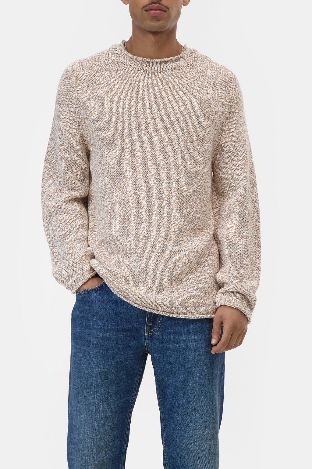 Pullover aus Baumwoll-Woll-Garn