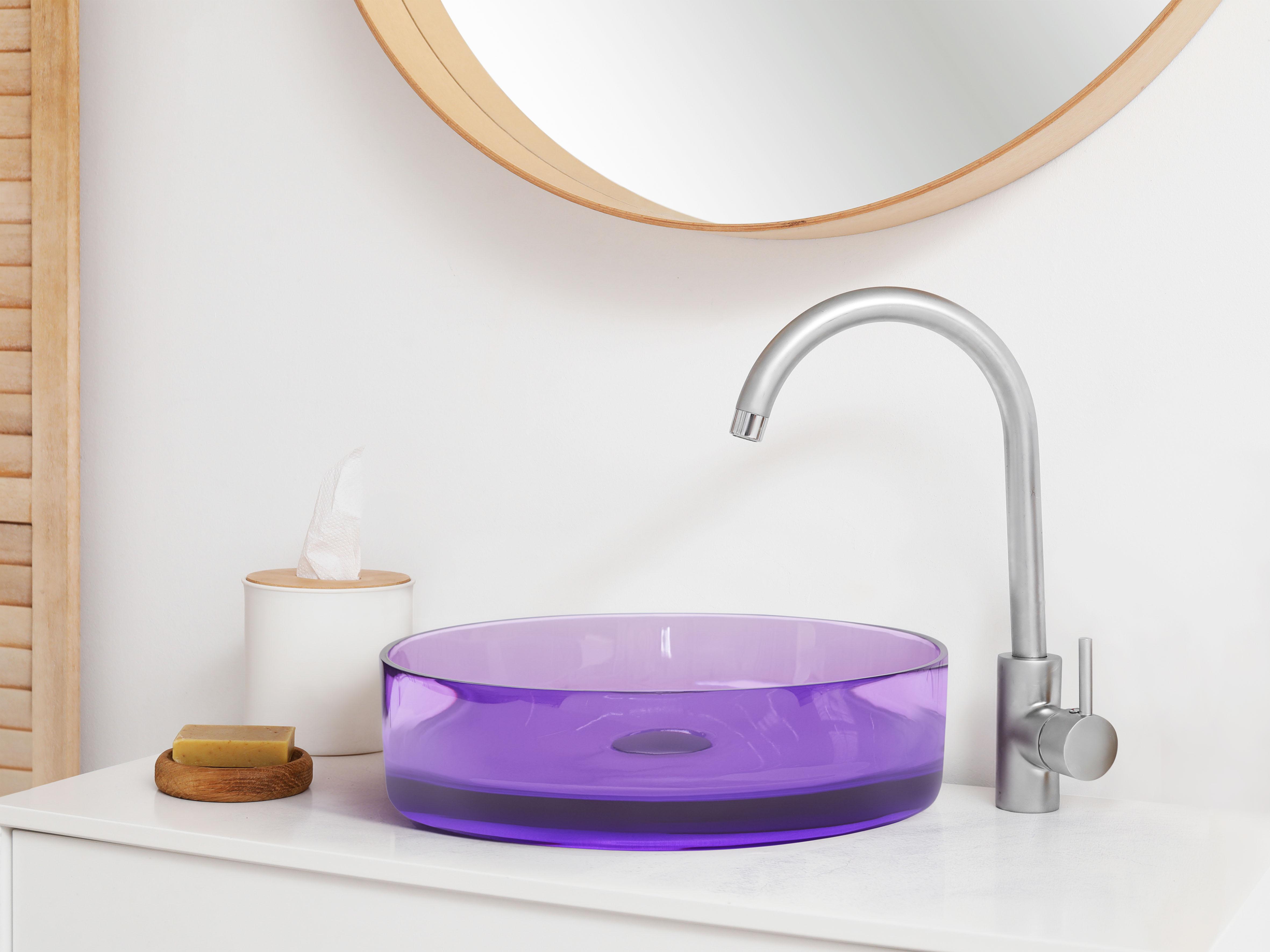 Countertop Basin TOLOSA ? 360 mm Solid Surface Purple