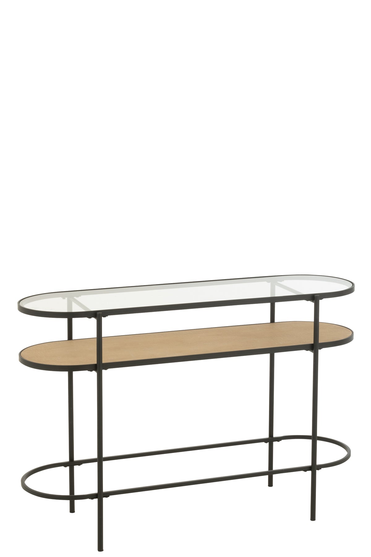 J-Line console - ijzer - naturel/zwart