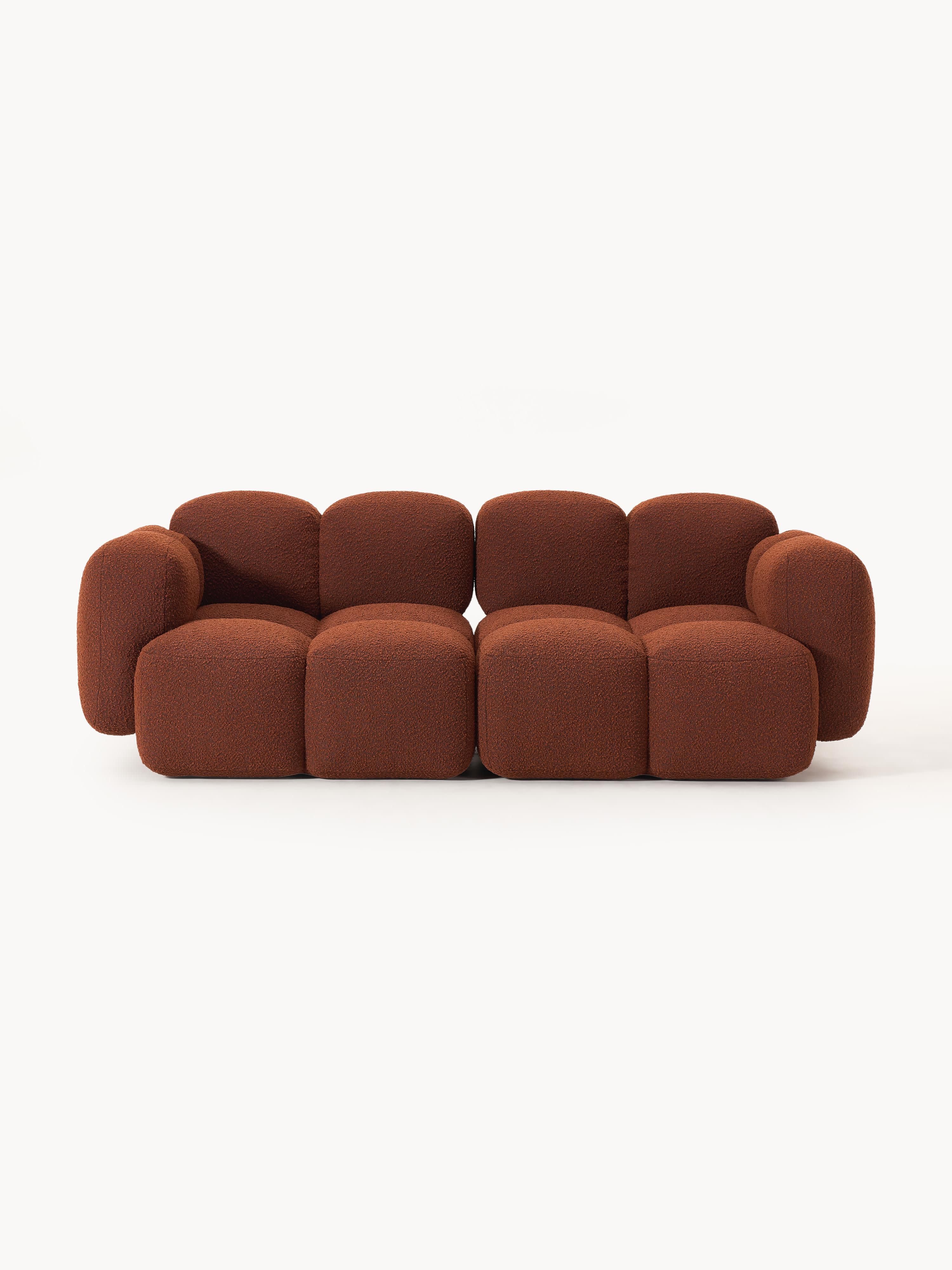 Modulares Sofa Tayla (3-Sitzer) aus Bouclé
