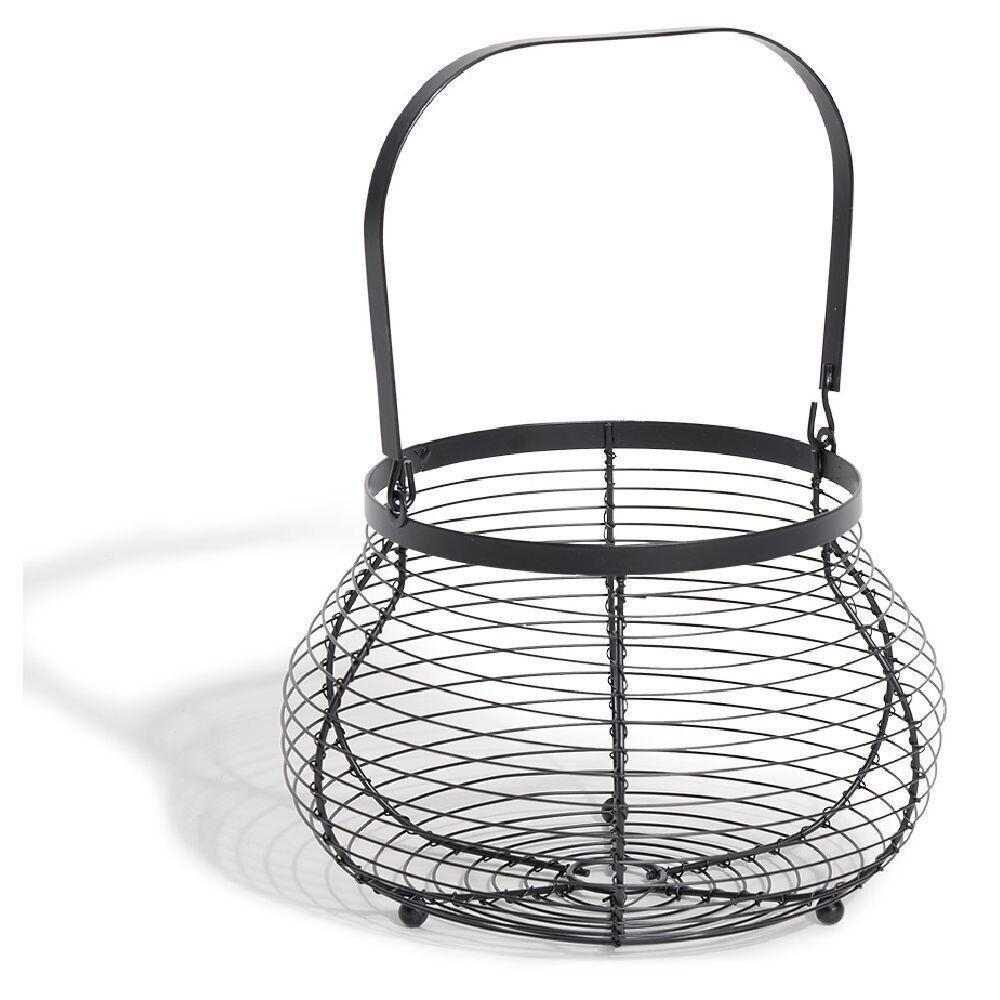 Panier à oeufs avec poignée métal noir