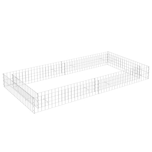 NNEVL Gabion Raised Bed Galvanised Steel 200x100x20 cm