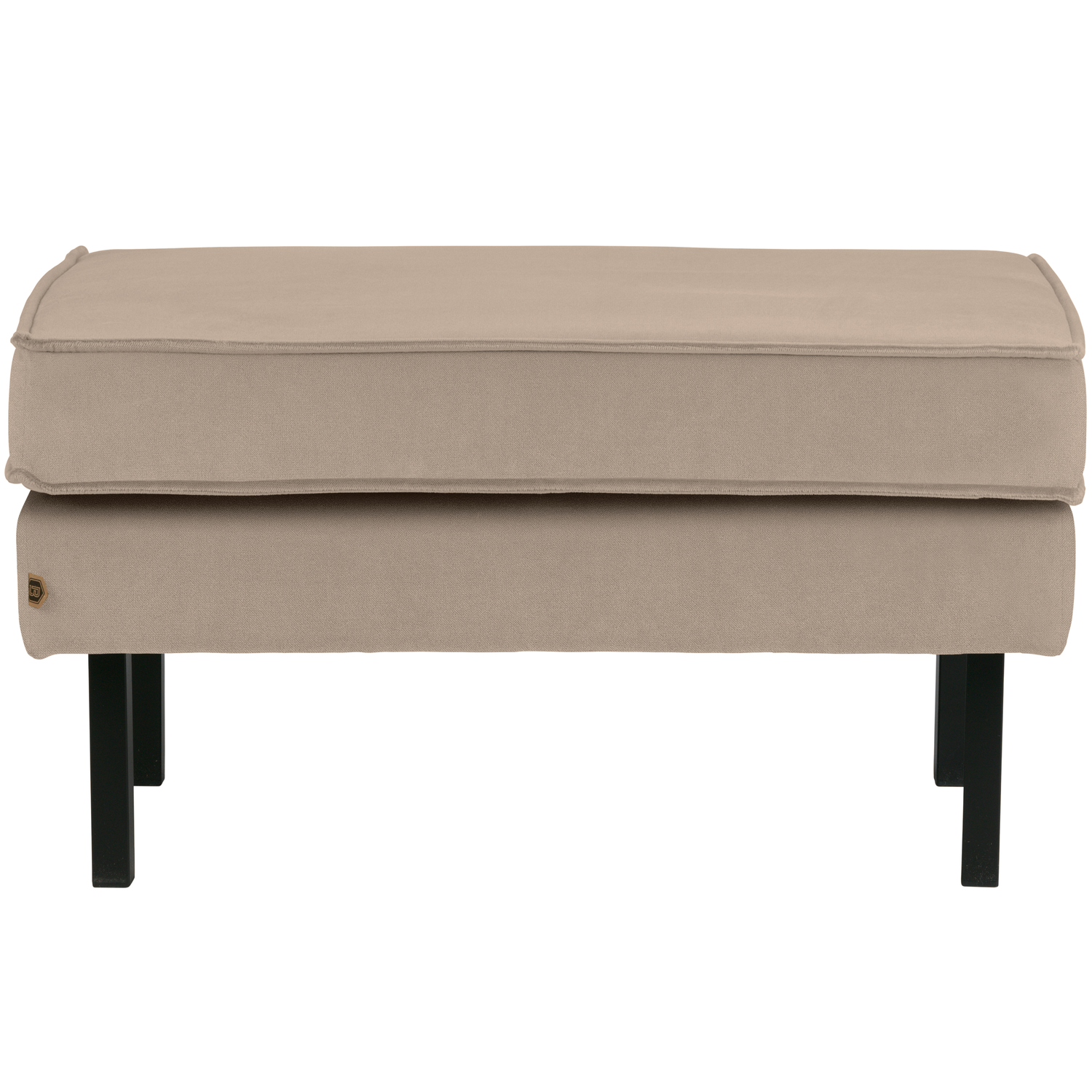WOOOD hocker op poten Rodeo - Velvet - Khaki - 45x84x54