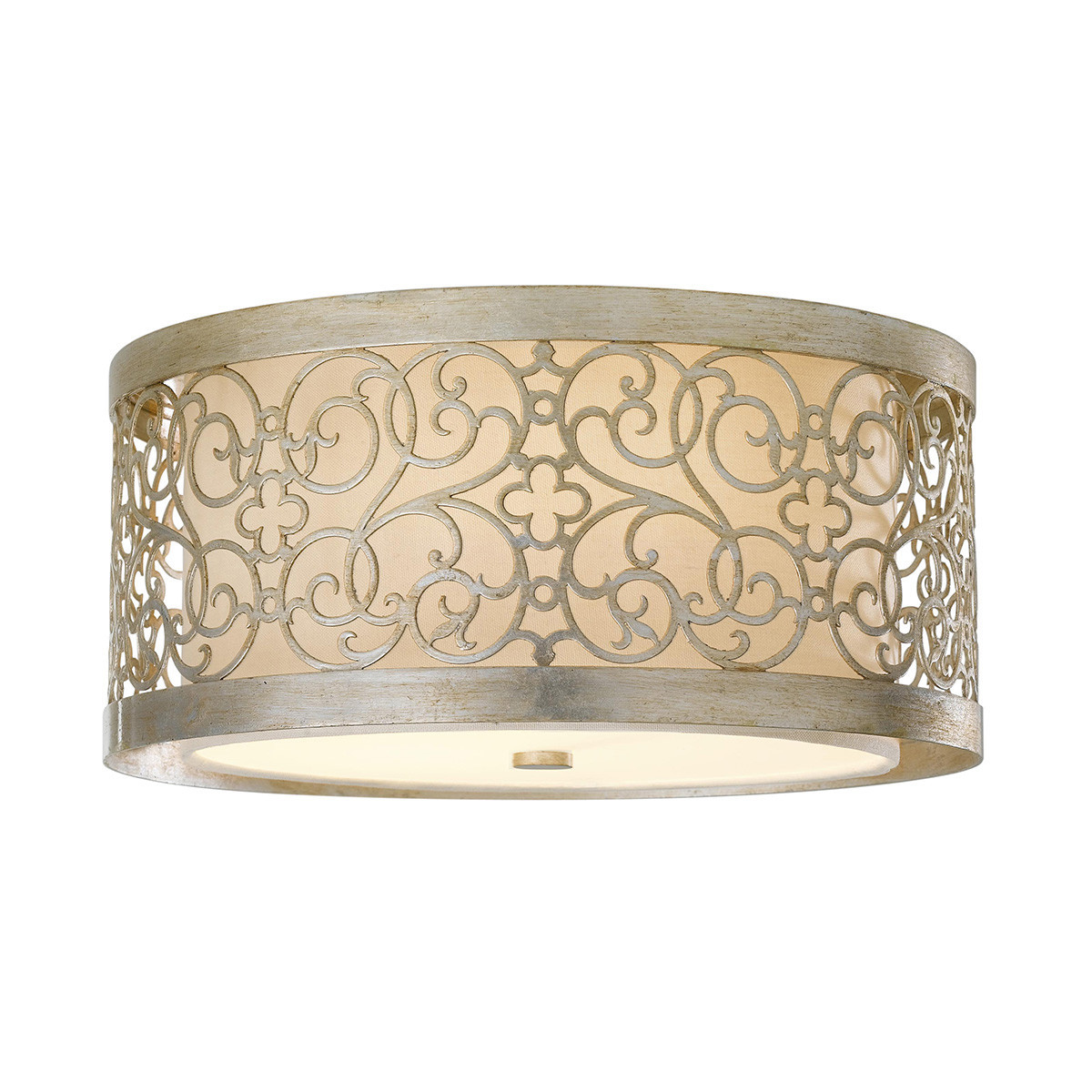 Plafonsrebrny okrągły 37,5cm Arabesque 2xE27x40W IP20 Feiss