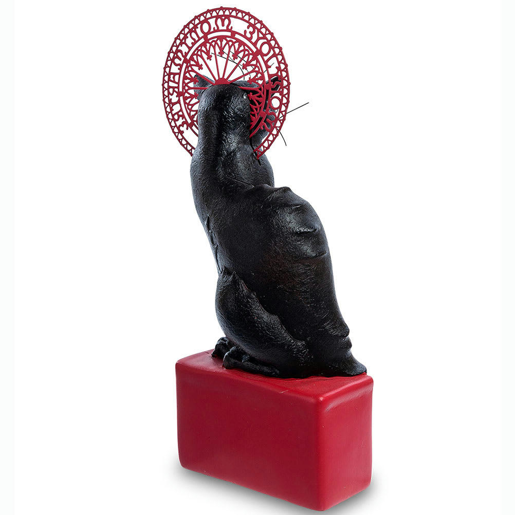 - Petite statuette en résine le chat noir H10,5cm