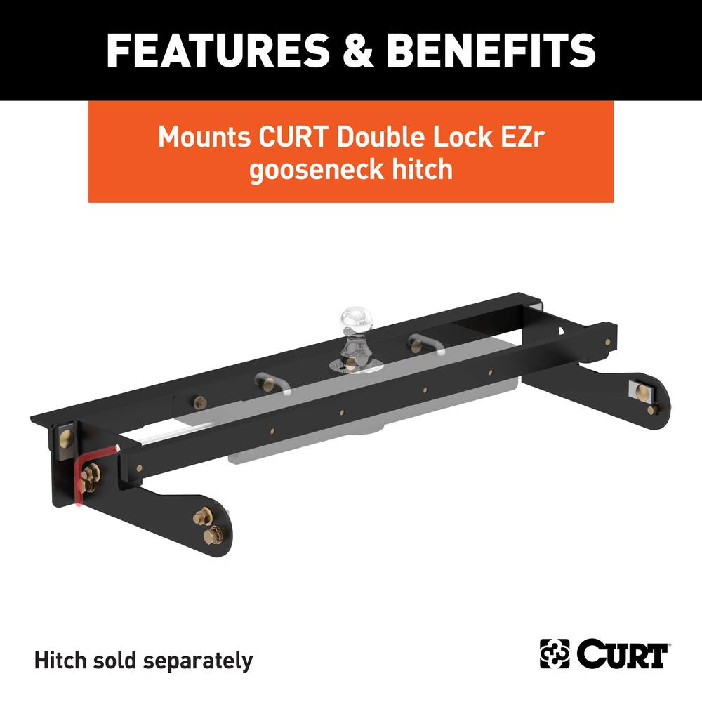 CURT Double Lock EZr Gooseneck Brackets, Select Models