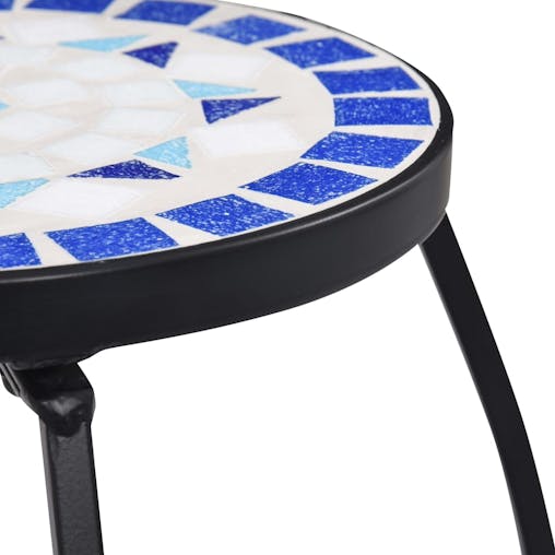 NNEVL Mosaic Tables 3 pcs Blue and White Ceramic