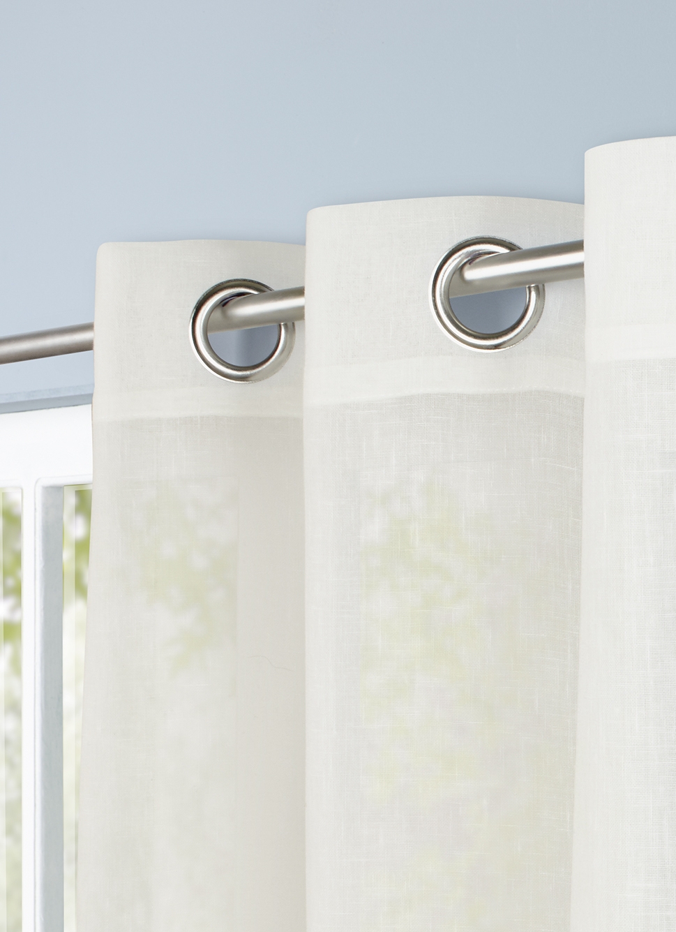 VOILAGE EFFET LIN UNI IVOIRE