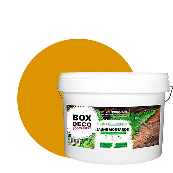 Jaune Moutarde Peinture interieur aspect satin Natura- 10L