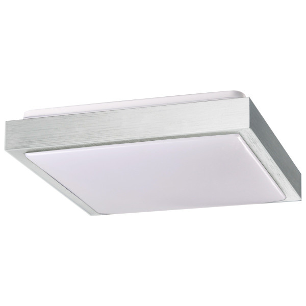 Plafonsrebrny szczotkowany-biały kwadratowy 29,5cm2xE27x40W IP20 Polux