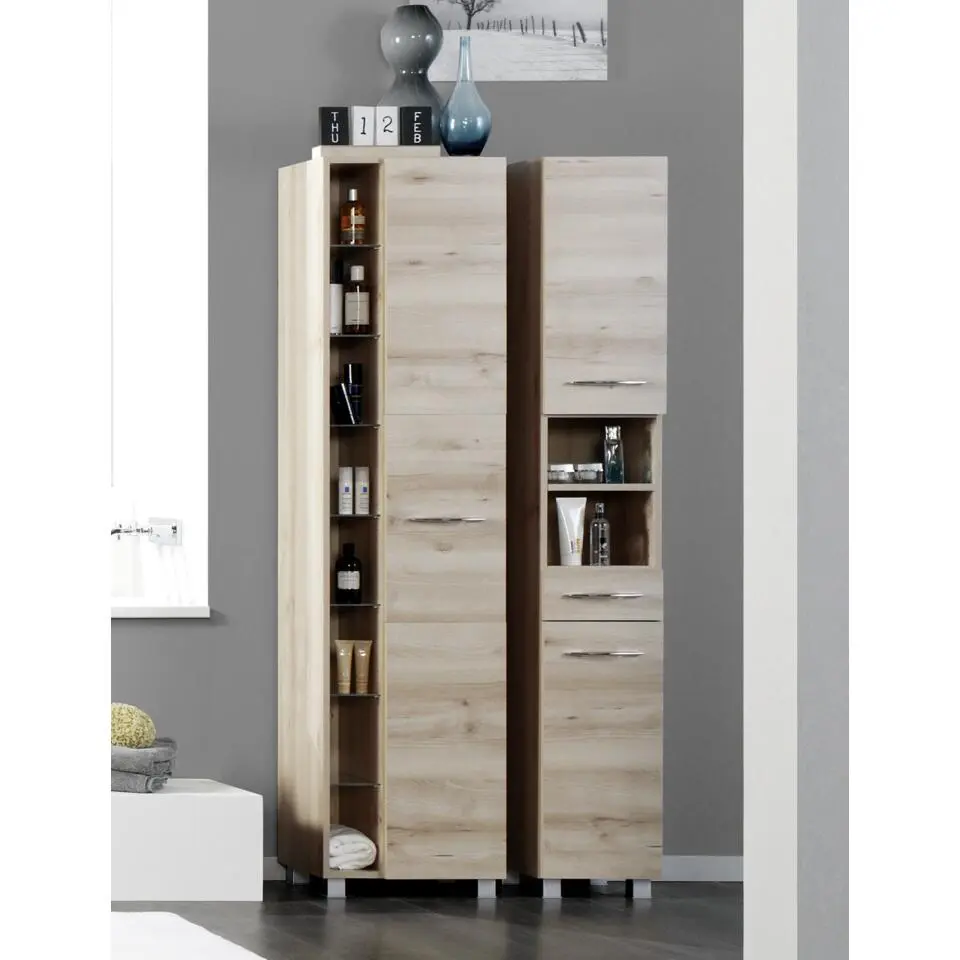 Kolomkast Portofino - 45 x 35 x 180 cm - Beech Oak-design