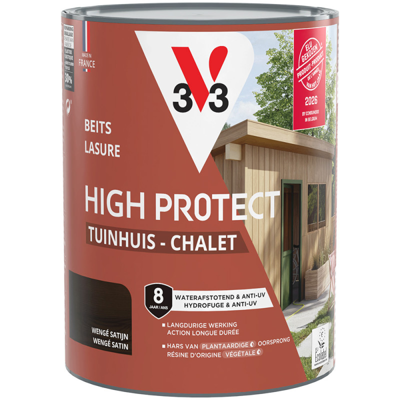 Lasure pour chalet High Protect wengé 0,75 L V33