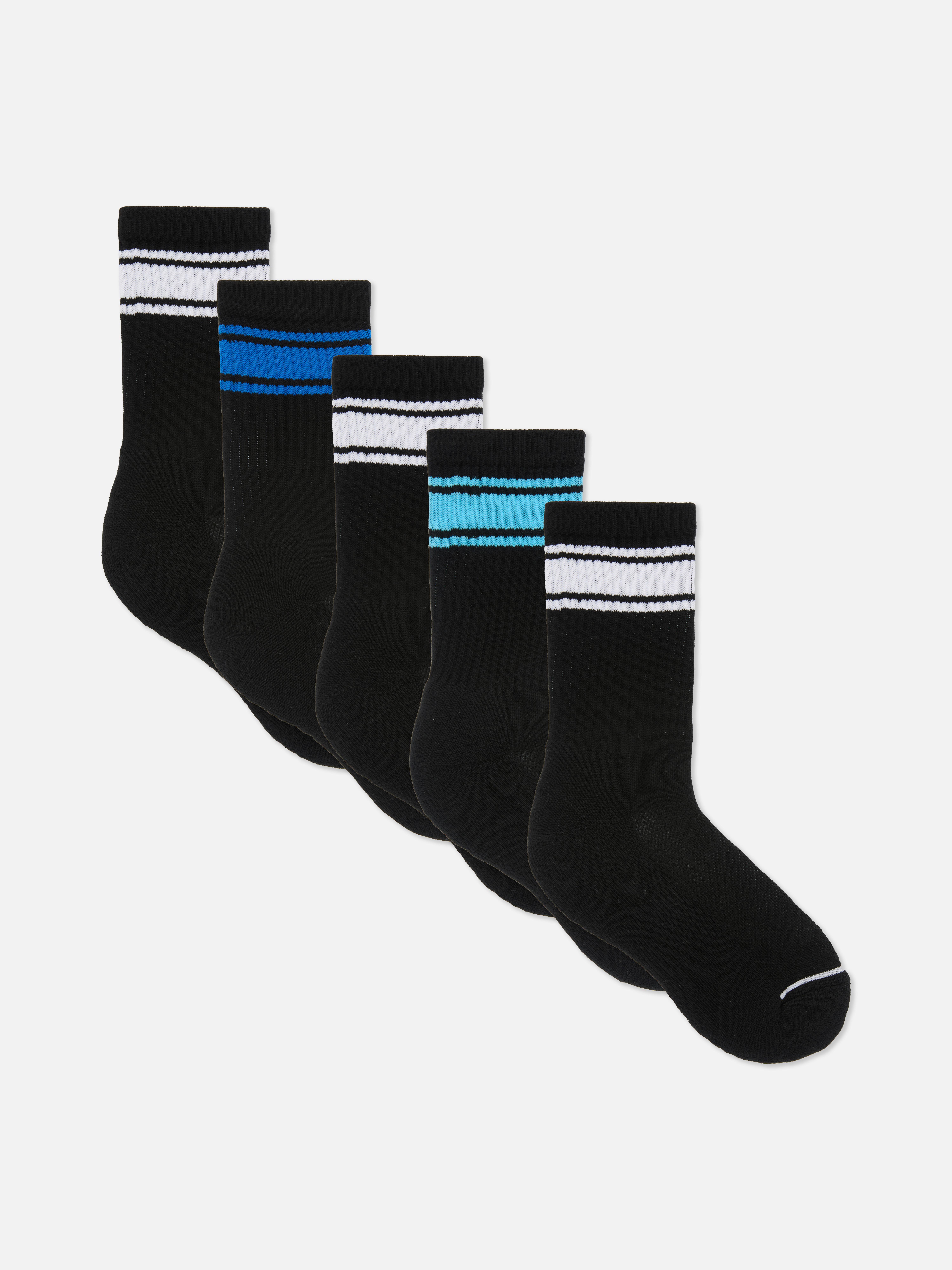 5-Pack Striped Sports Socks