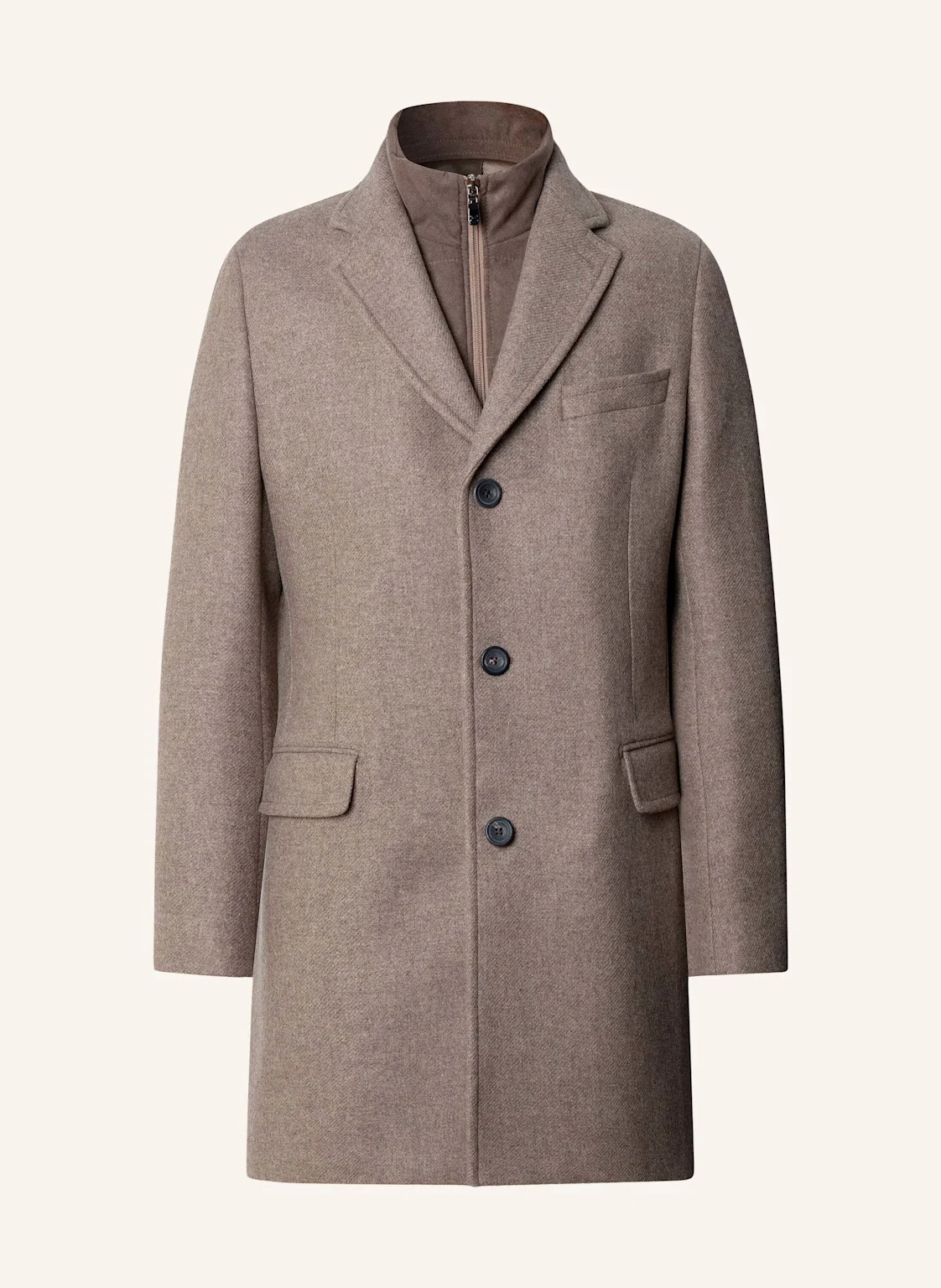 HACKETT LONDON Stehkragenmantel SR WL CASH W/BIB COAT