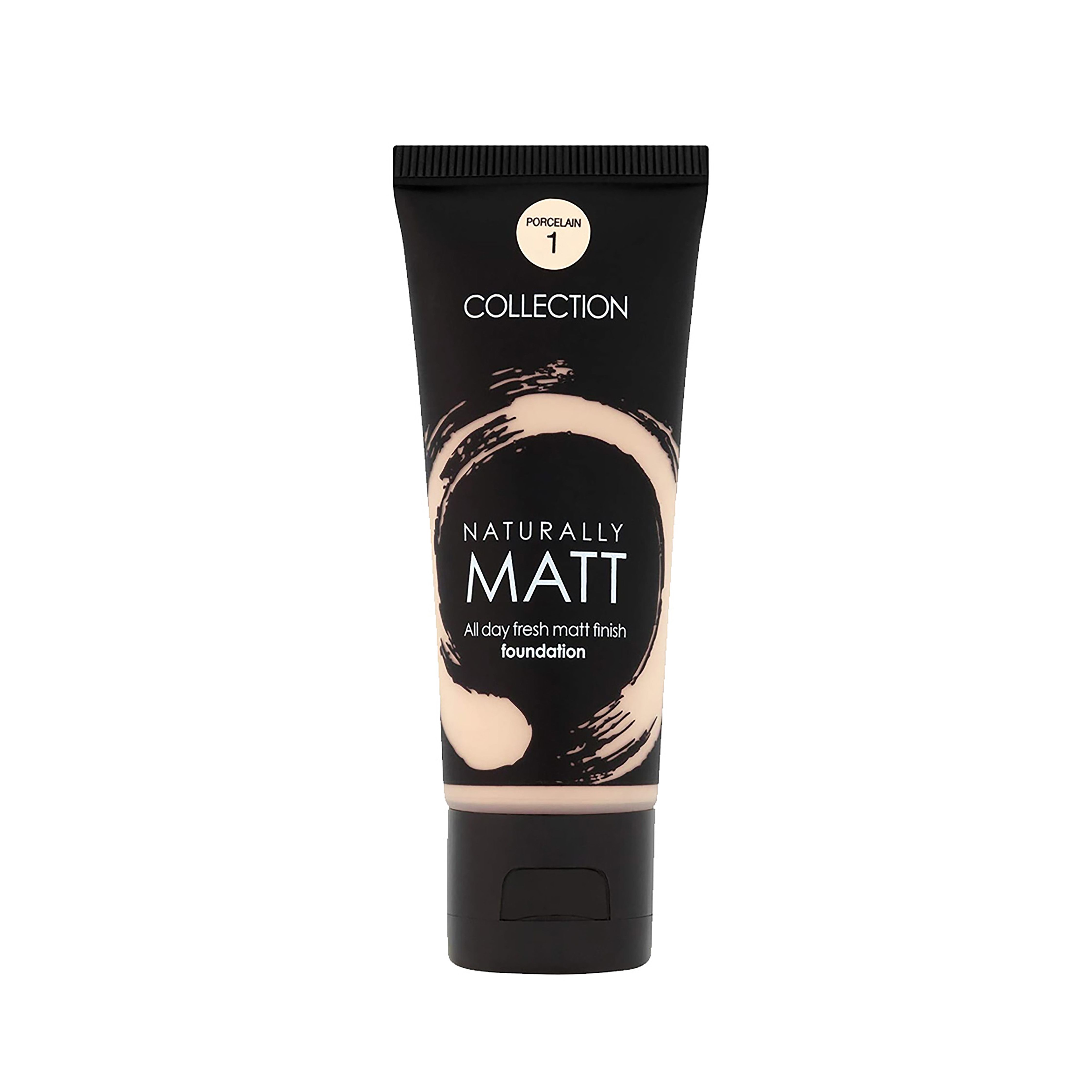 Collection Naturally Matt Foundation - 1 Porcelain - 3 x 35ml