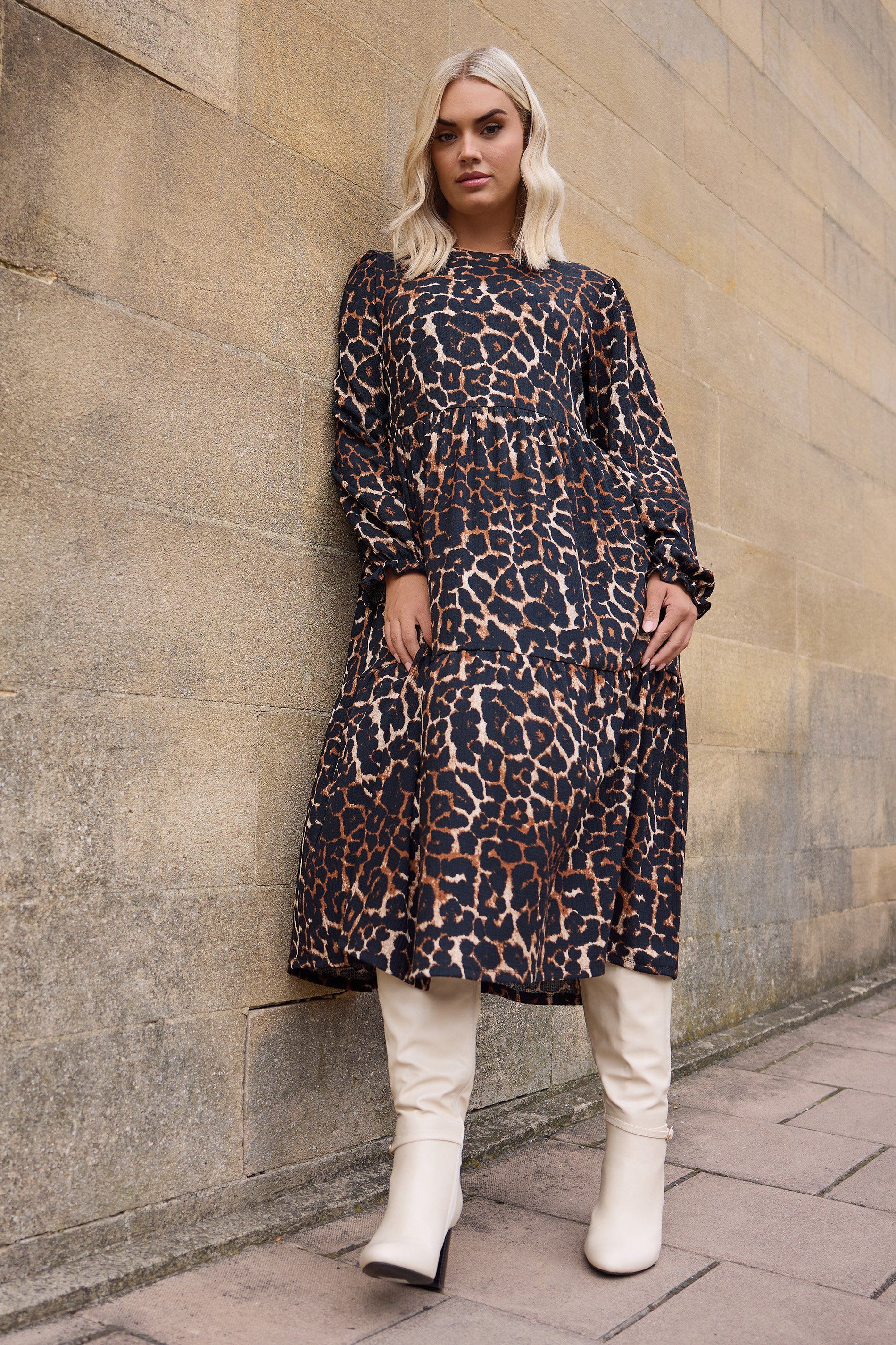 Yours Textured Midaxi Dress