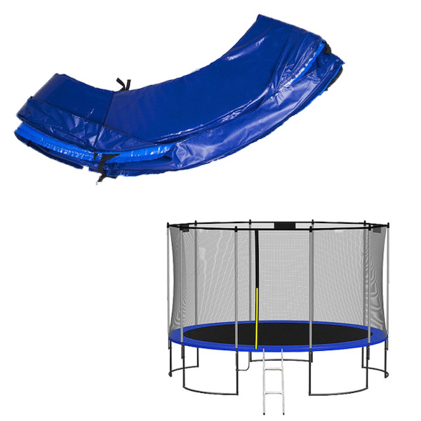 Siatka do trampoliny zewnętrzna z osłoną na sprężyny 366 cm 12 FT 8 słupków