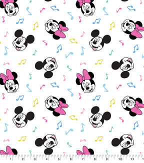 Mickey Minnie Musical Classic Disney Cotton Fabric