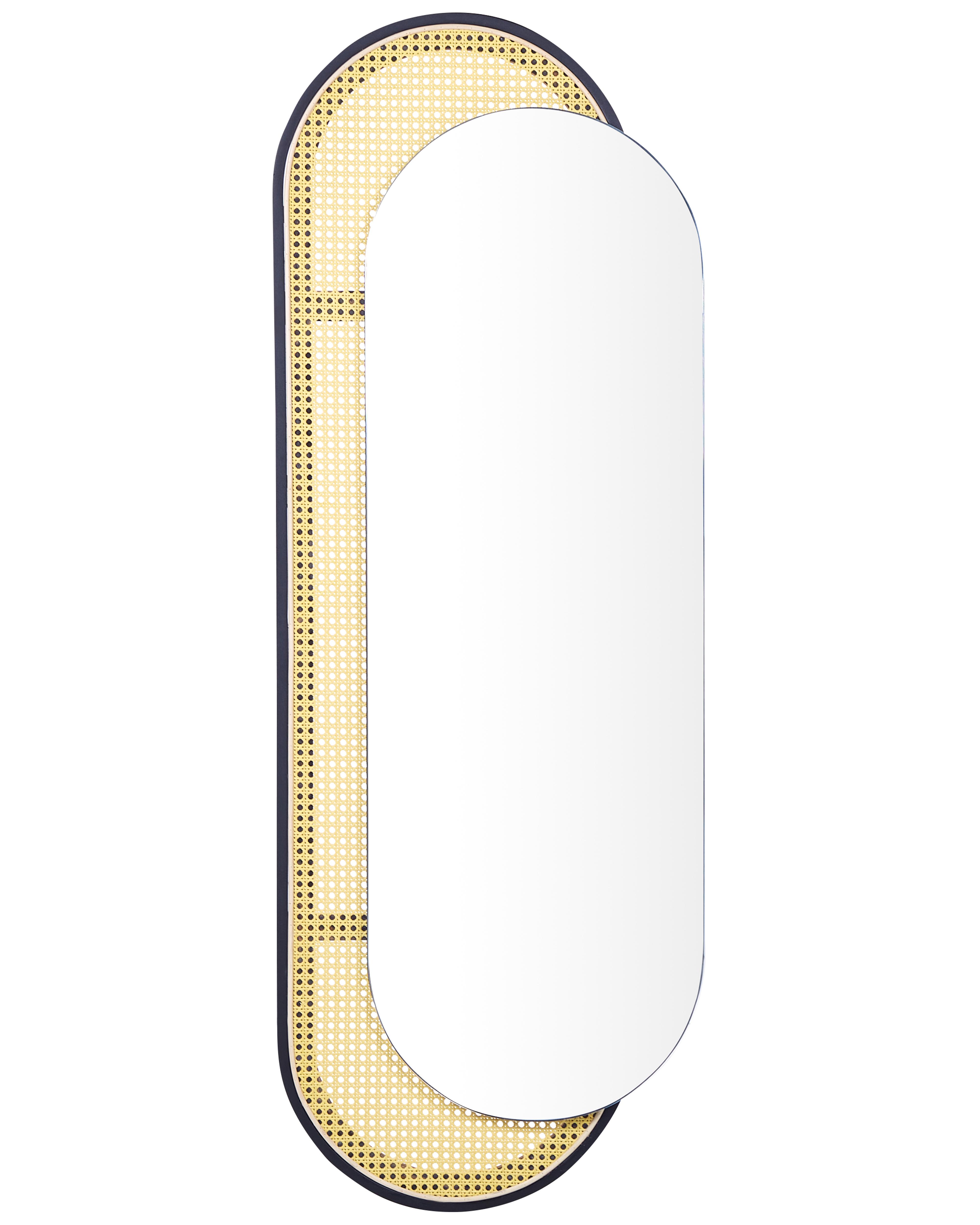 Wall Mirror CREIL 51 cm 143 cm PE Rattan Natural