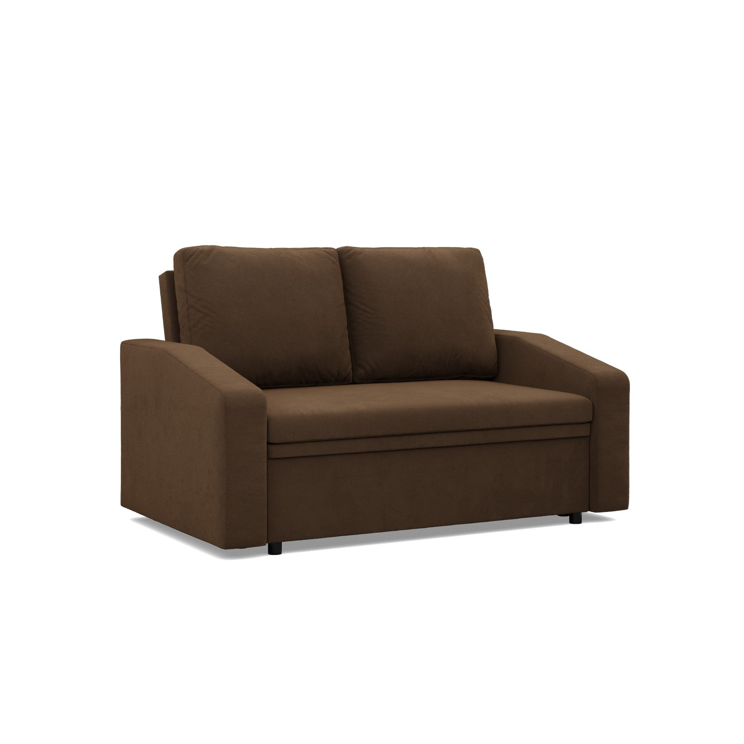 SOFA KANAPA rozkładana z funkcją spania brązowa