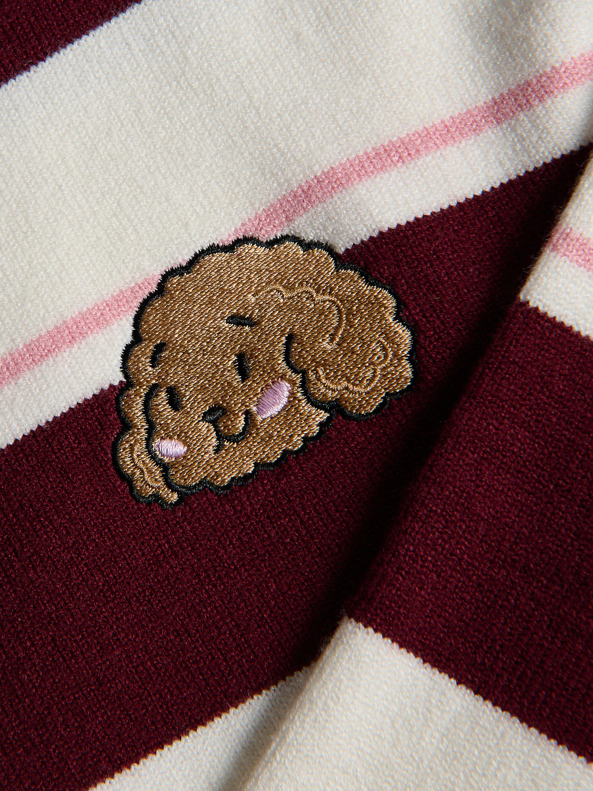 Sweter polo w paski Boffie & Poko