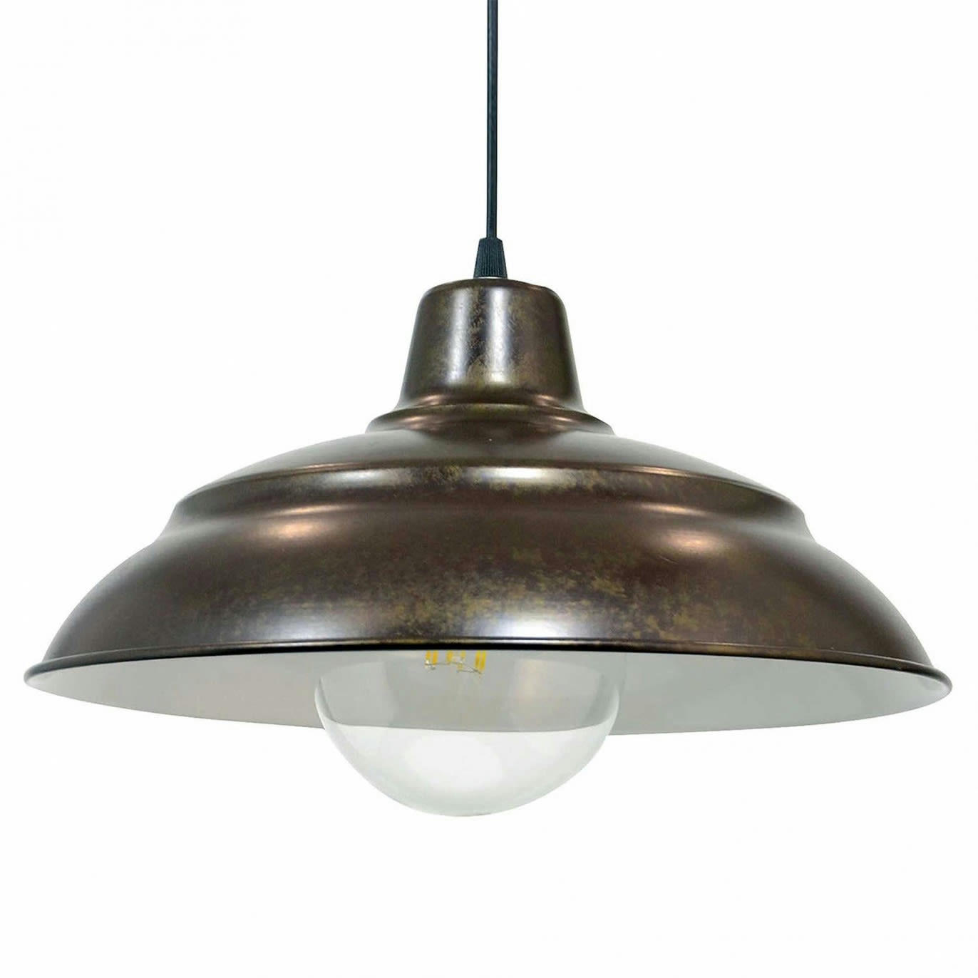 POLD - Suspension en métal gris anthracite patiné