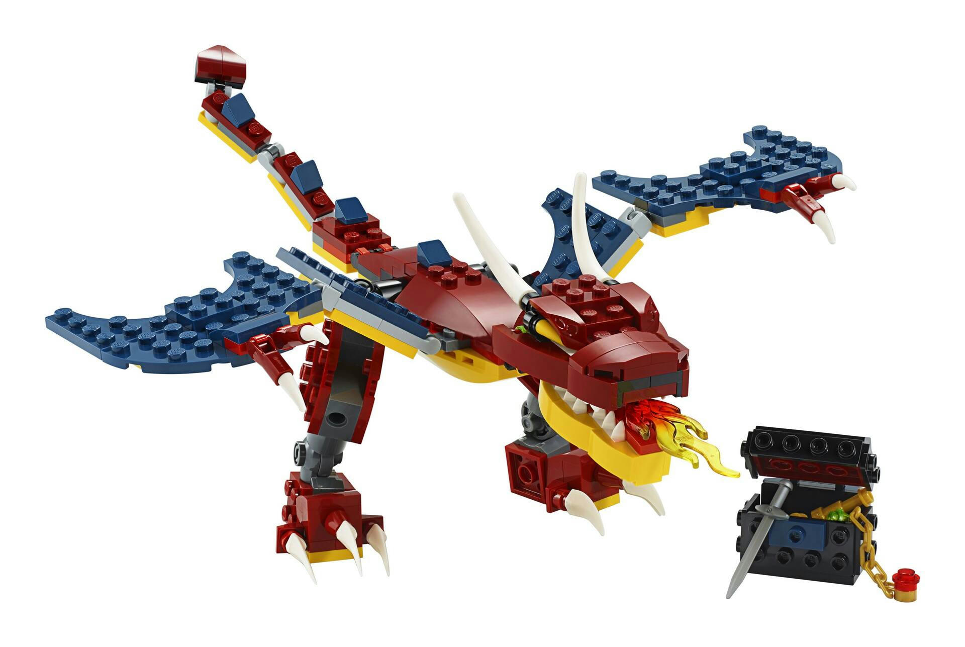 LEGO® Creator 3-in-1 Fire Dragon, Tiger & Scorpion 31102 Building Toy Kit, Ages 7+