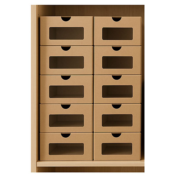 Lot de 10 boîtes de rangement Chaussures &accessoires