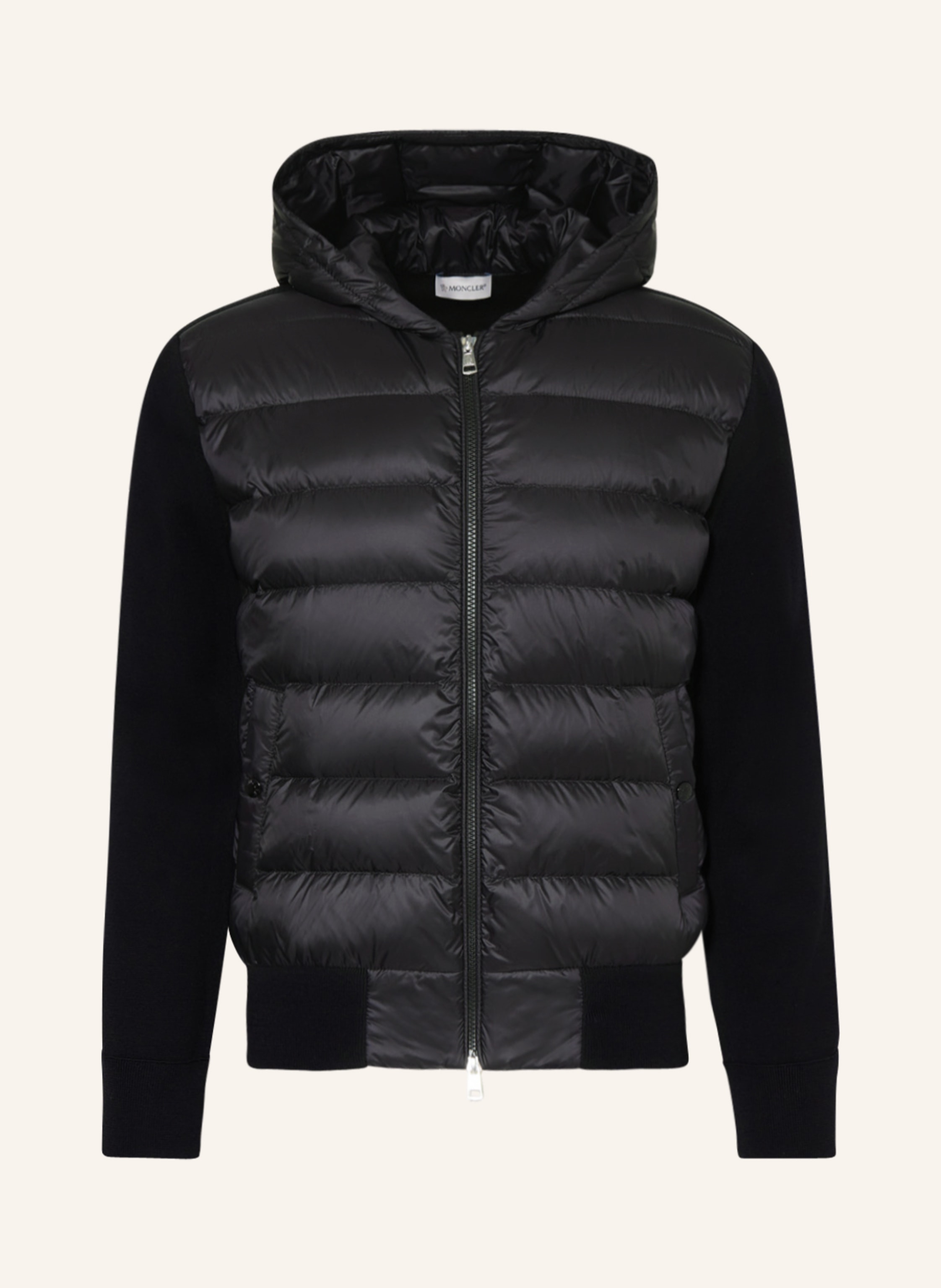 MONCLER Strickjacke im Materialmix