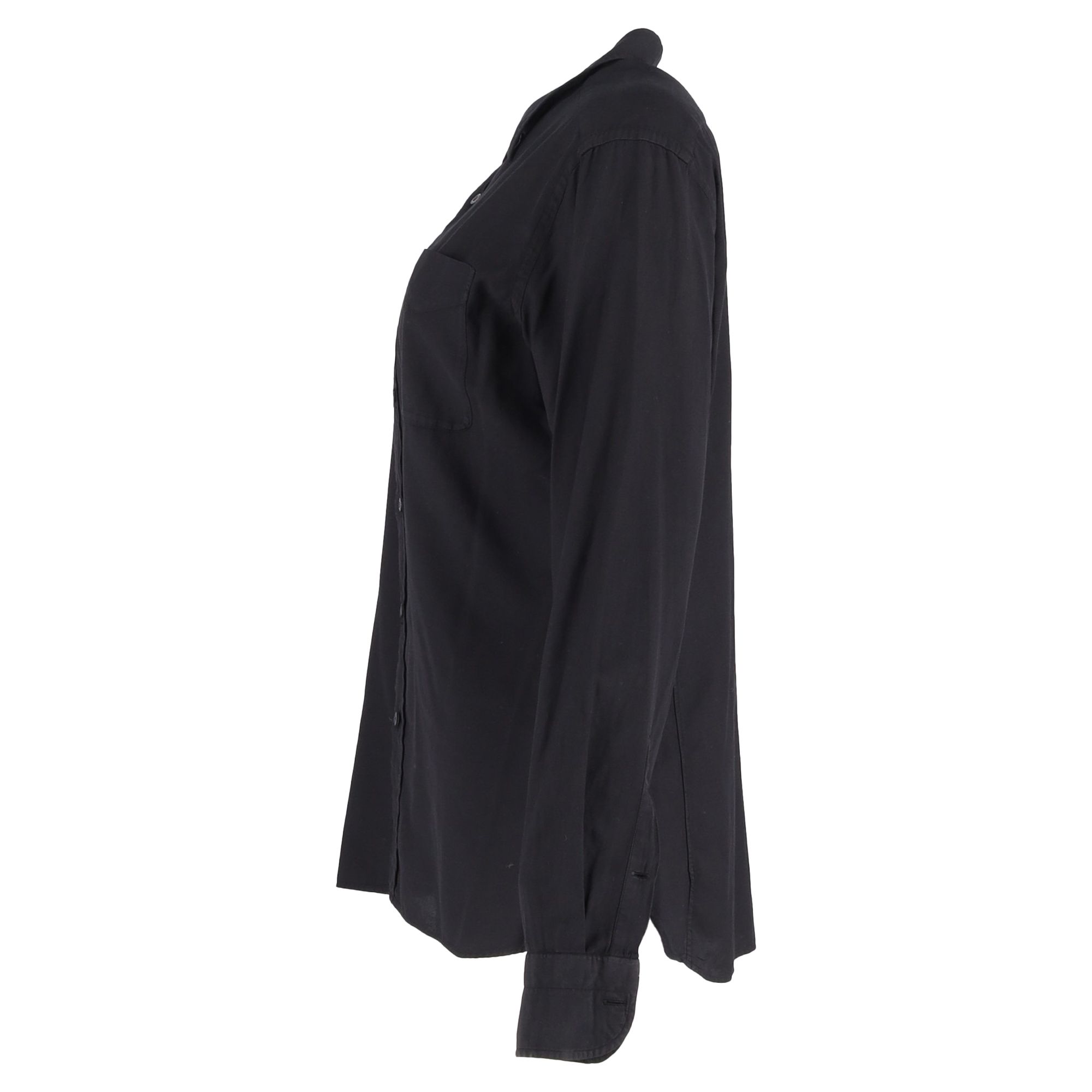 Tom Ford Preloved Button Down Shirt in Black Cotton