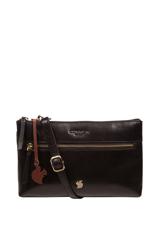 Conkca London Minnow' Leather Cross Body Clutch Bag