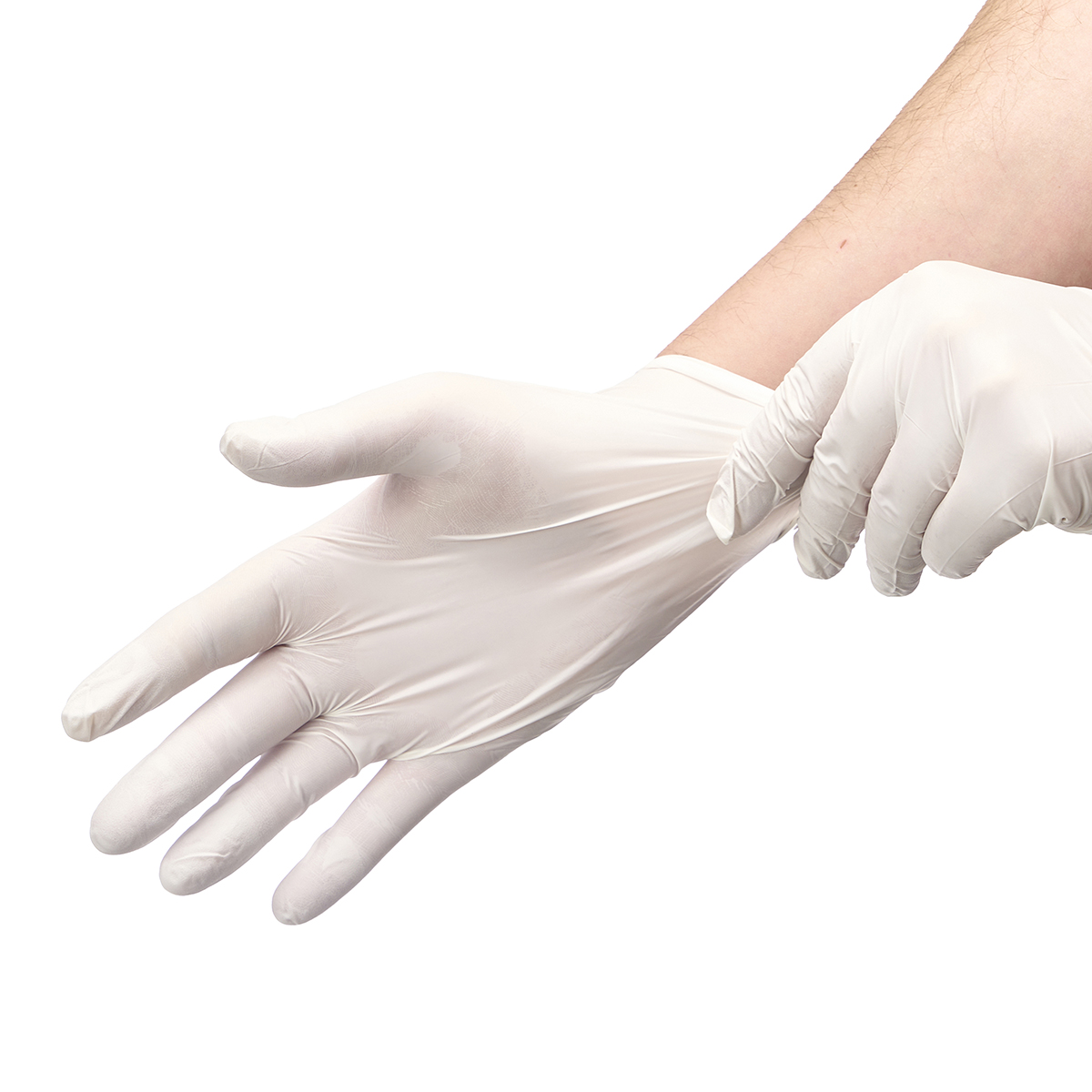 Conjunto de 25 luvas nitrilo tamanho m