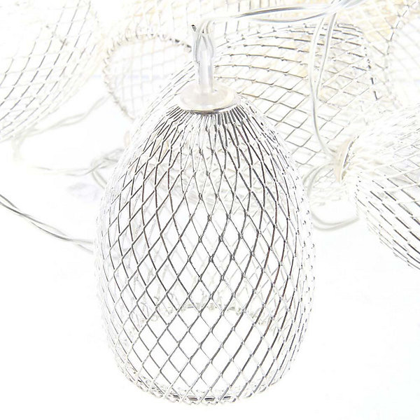 Guirlande lumineuse 10 cages argentées 1
