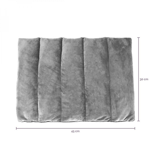 Bouillotte, coussin chauffant 45 x 30 cm pour le dos ou autres parties du corps - Bleu - Vivezen