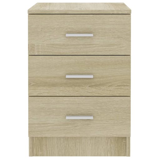 NNEVL Bedside Cabinets 2 pcs Sonoma Oak 38x35x56 cm Chipboard
