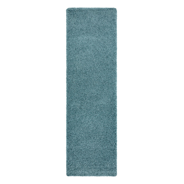 Dywan, Chodnik SOFFI shaggy 5cm niebieski - do kuchni, 60x200 cm