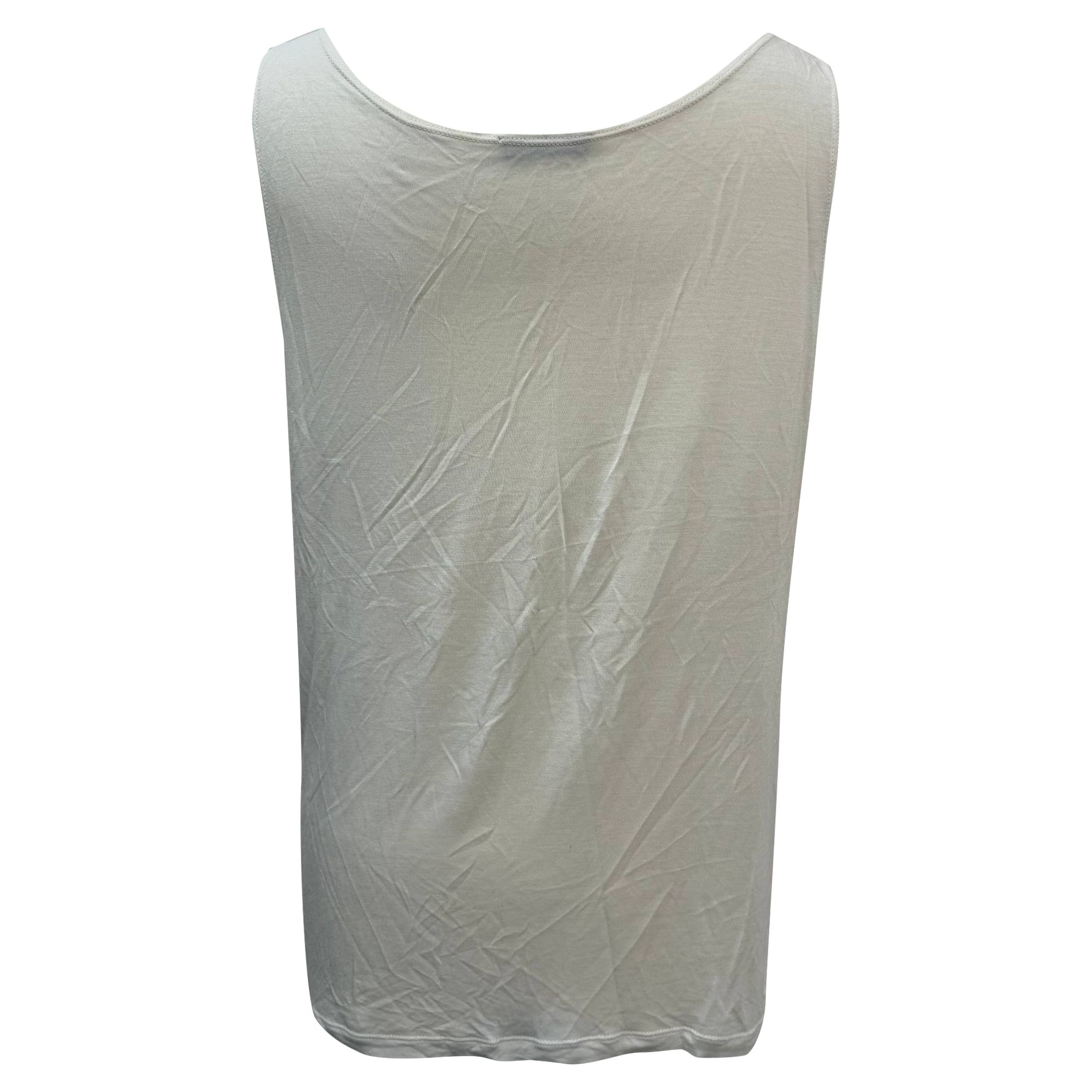Bottega Veneta Preloved Tank Top in White Cotton