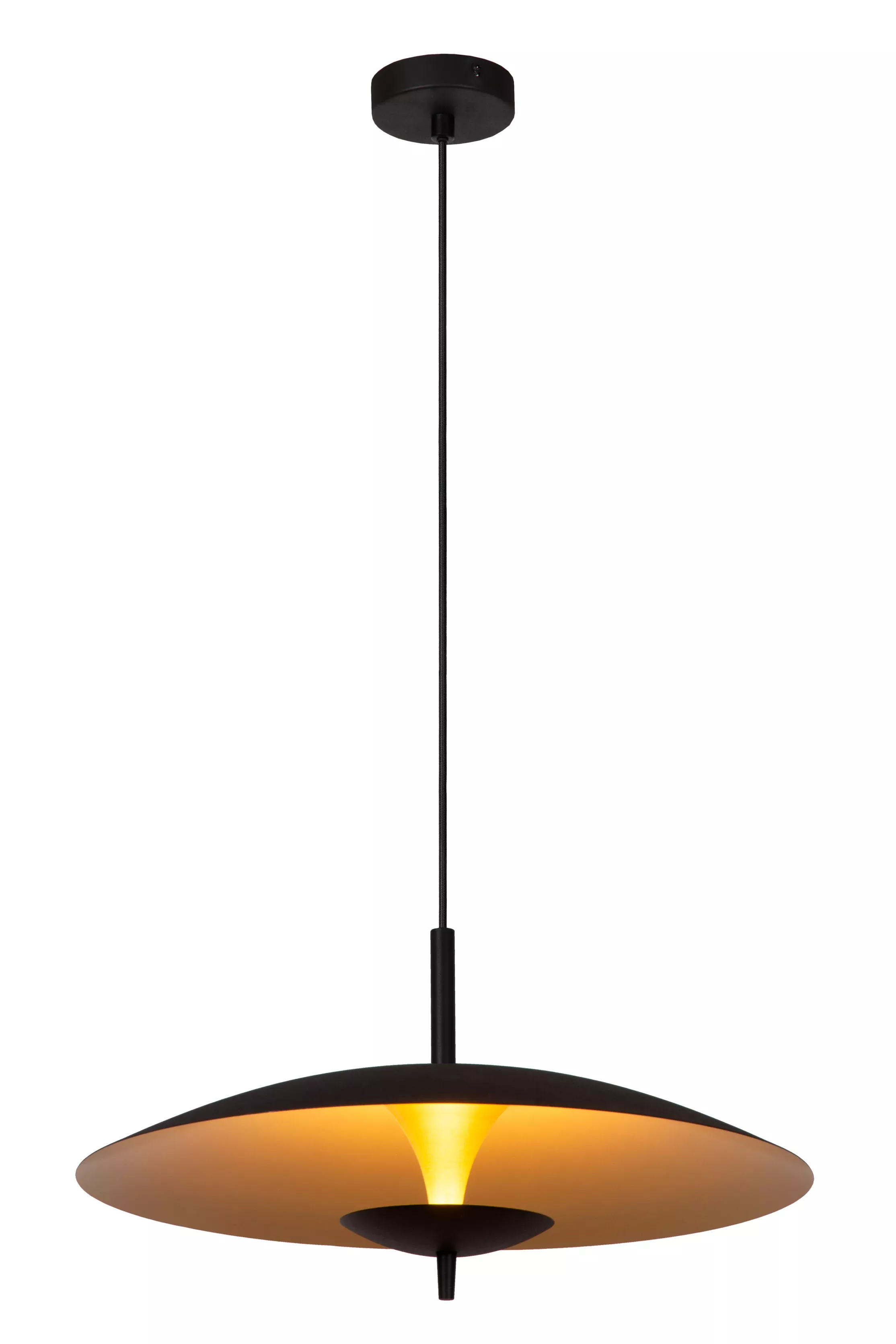 Lampa wisząca VULCAN czarna LED 1x9W Ciepła biel 900lm Lucide