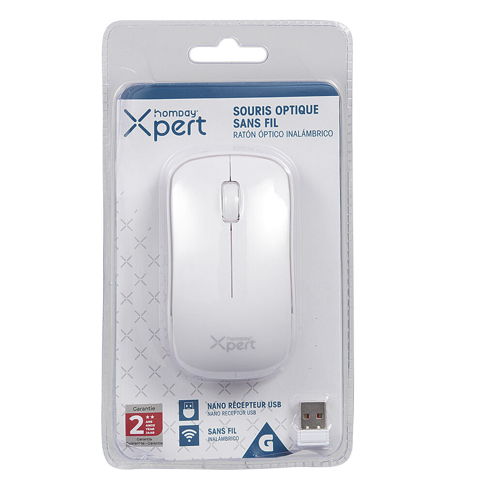 Souris optique sans fil Homday Xpert blanc